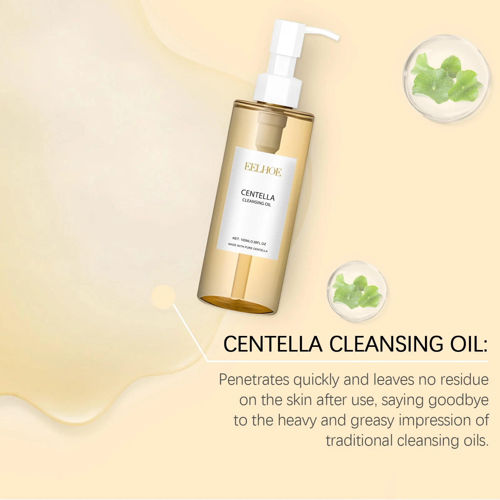 Centella Cleansing Oil 100ml Lightweight Makeup Remover for Face, Eyes & Lips 6 centella cleansing oil 100ml cih kvsc26n2 desc 6