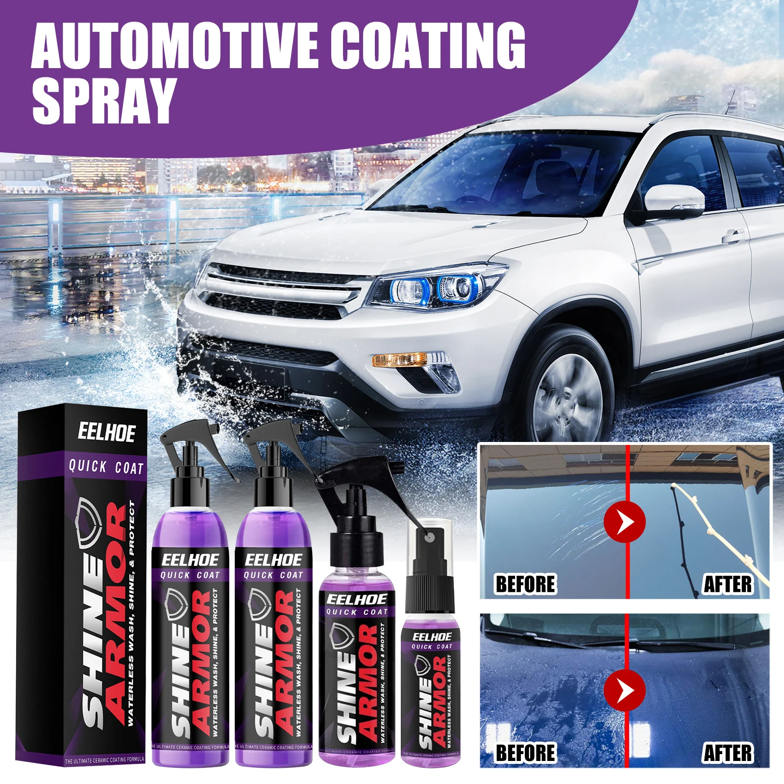 Ceramic Coating Spray 60ml Quick Detailer Spray Nano Coating for Car Paint Protection and Shine 6 ceramic coating spray 60ml quick detailer nano coating cih bg28qtdy desc 6