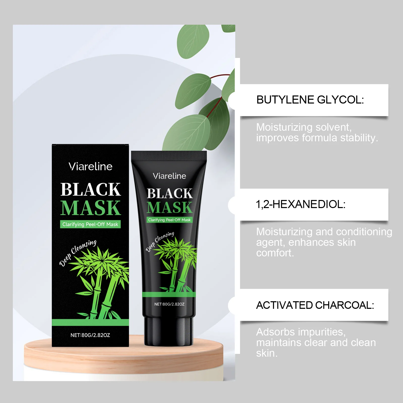 Charcoal Peel Off Mask 80g for Deep Pore Cleansing and Oil Control 5 charcoal peel off mask 80g der v35d3rrz desc 5