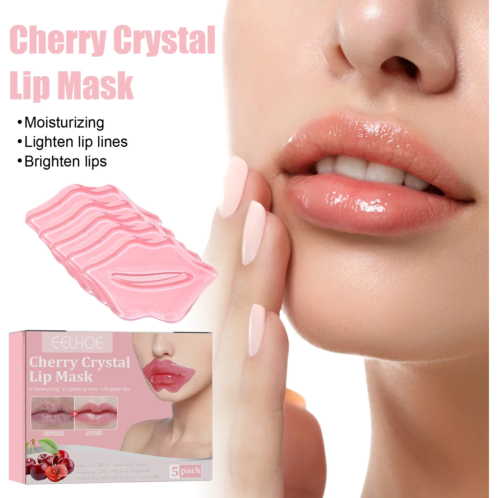 Cherry Crystal Lip Mask 40g - Hydrating Repair for Dry, Chapped Lips & Lip Lines 1 cherry crystal lip mask 40g cih 4ufzh2df desc 1