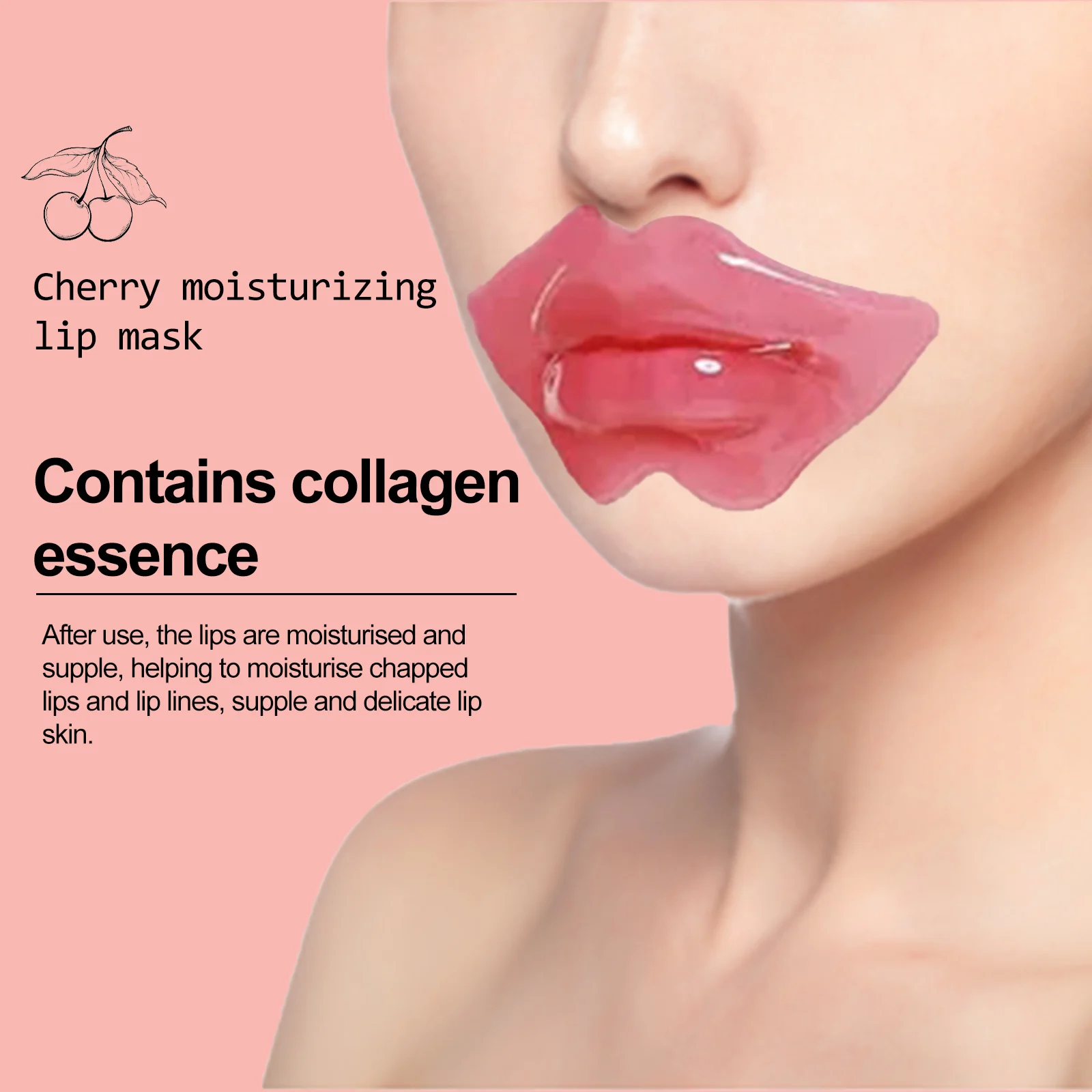 Cherry Crystal Lip Mask 40g - Hydrating Repair for Dry, Chapped Lips & Lip Lines 4 cherry crystal lip mask 40g cih 4ufzh2df desc 4