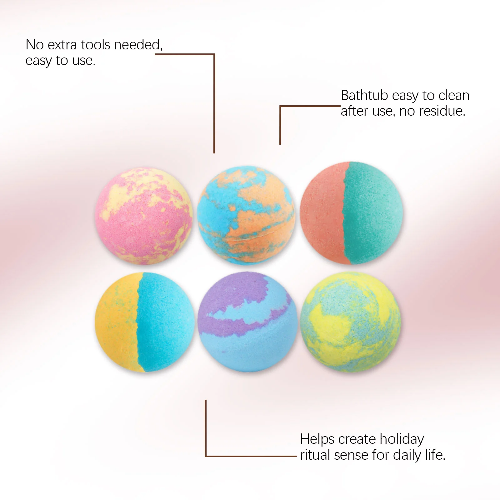 Christmas Bath Bomb with Colorful Bubbles Gentle Cleansing Moisturizing 180g 6 christmas bath bomb colorful bubbles gentle cleansing 180g der 79gy4dtg desc 6