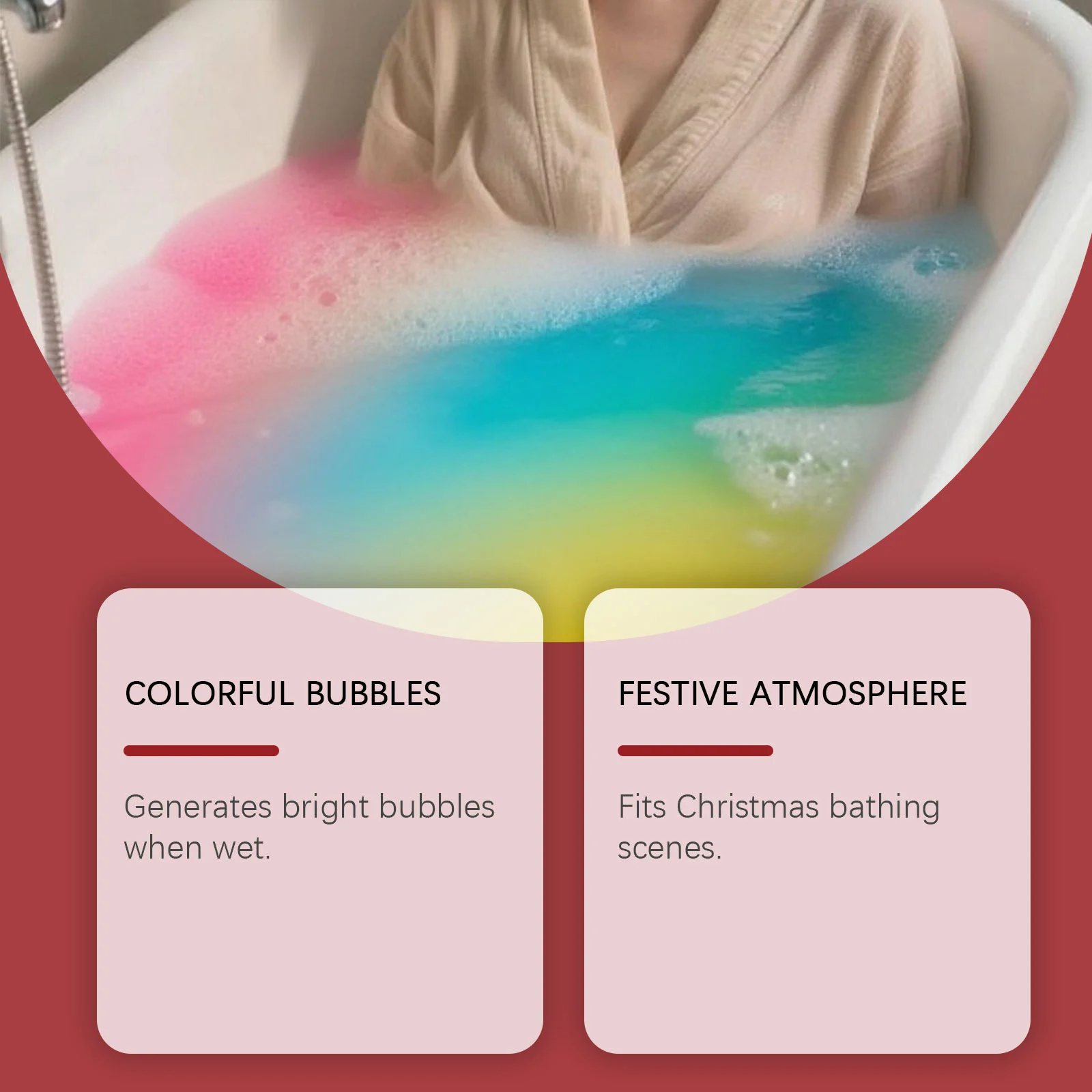 Christmas Bath Bomb with Colorful Bubbles Gentle Cleansing Moisturizing 180g 8 christmas bath bomb colorful bubbles gentle cleansing 180g der 79gy4dtg desc 8