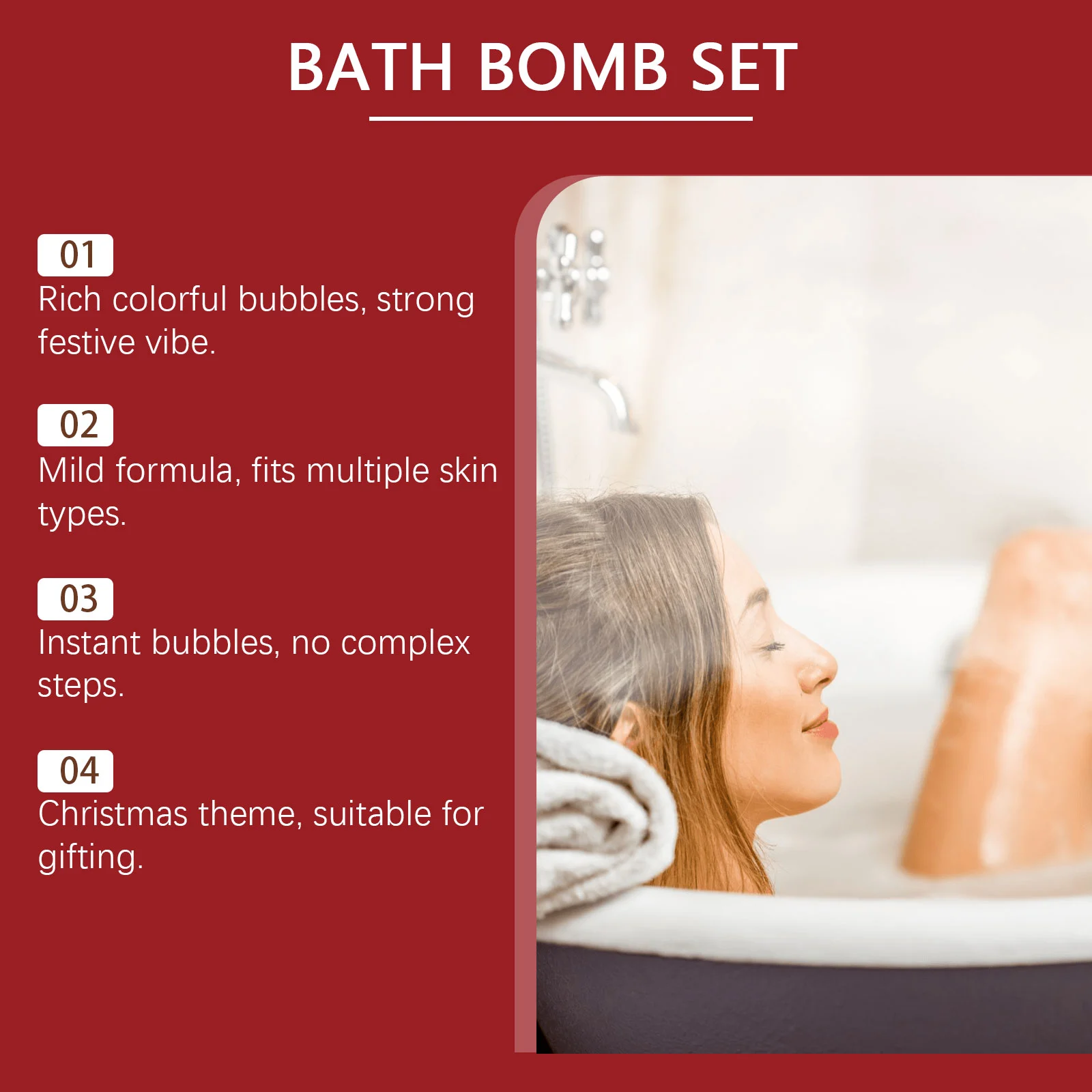 Christmas Bath Bomb with Colorful Bubbles Gentle Cleansing Moisturizing 180g 9 christmas bath bomb colorful bubbles gentle cleansing 180g der 79gy4dtg desc 9