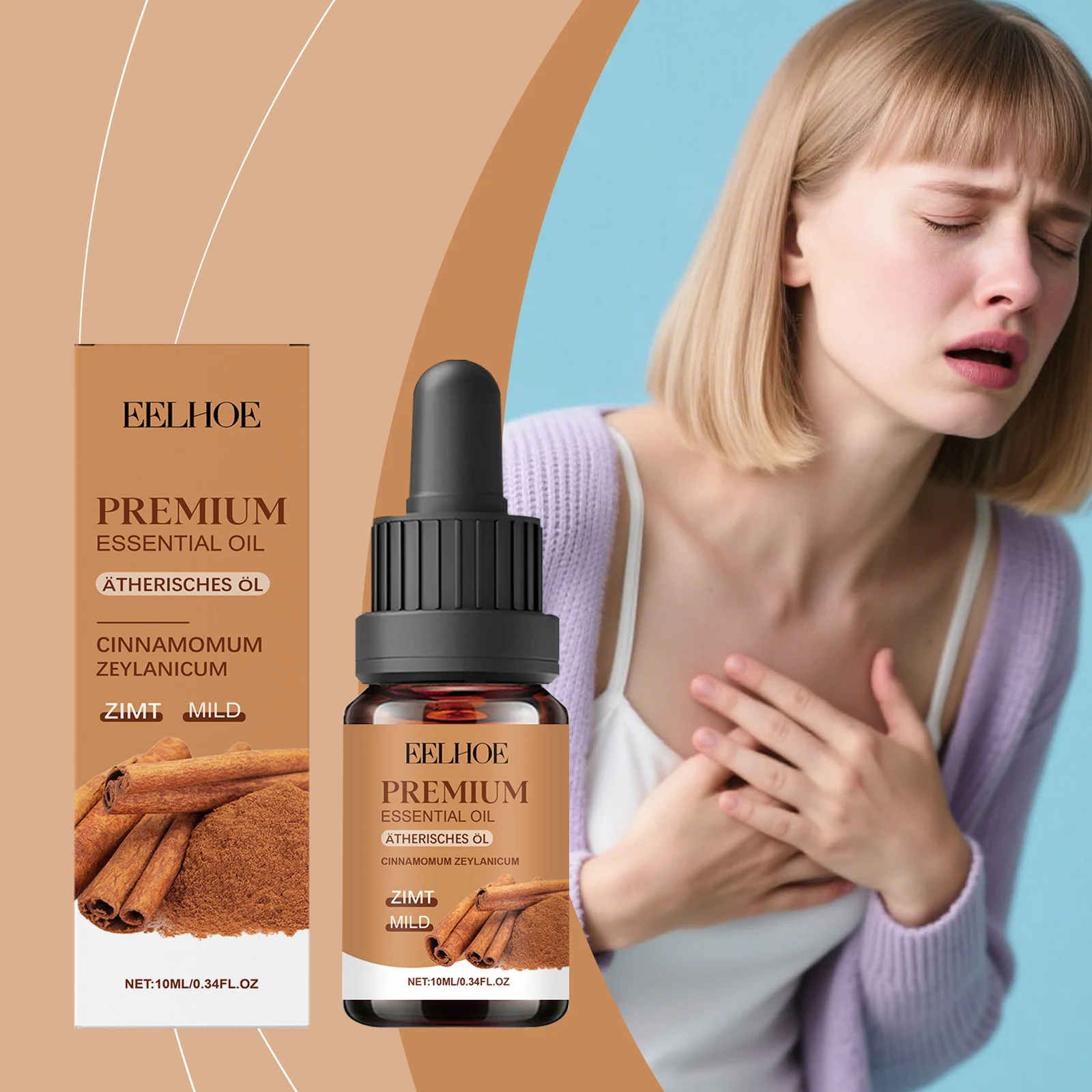 Cinnamon Aromatherapy Essential Oil Moisturizing Body Care 10ml 2 cinnamon aromatherapy essential oil 10ml der 69yjszrk desc 2