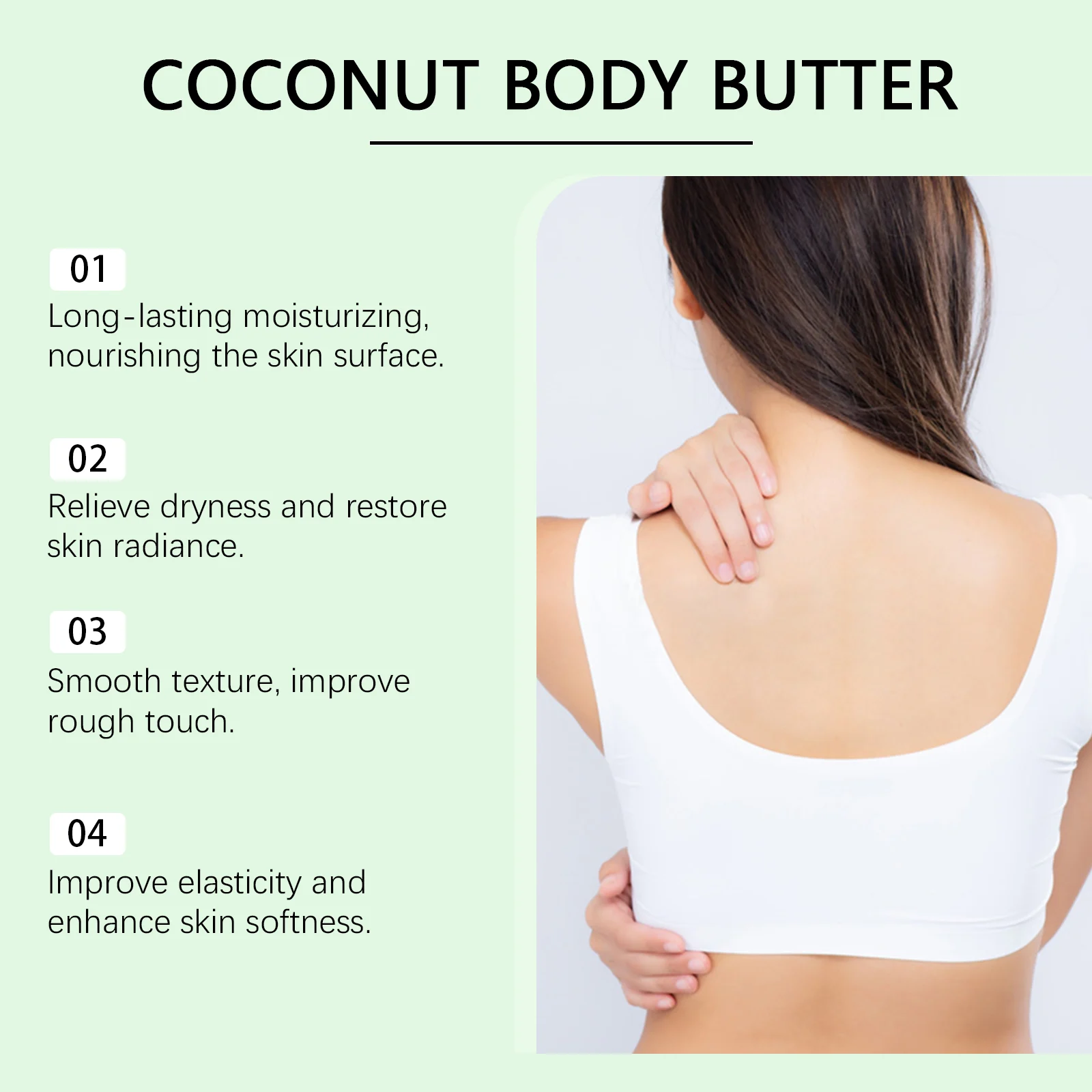 Coconut Body Butter Moisturizing Lotion 100g Deeply Nourishing & Hydrating for Dry Skin 5 coconut body butter moisturizing lotion 100g der hp65ycd7 desc 5