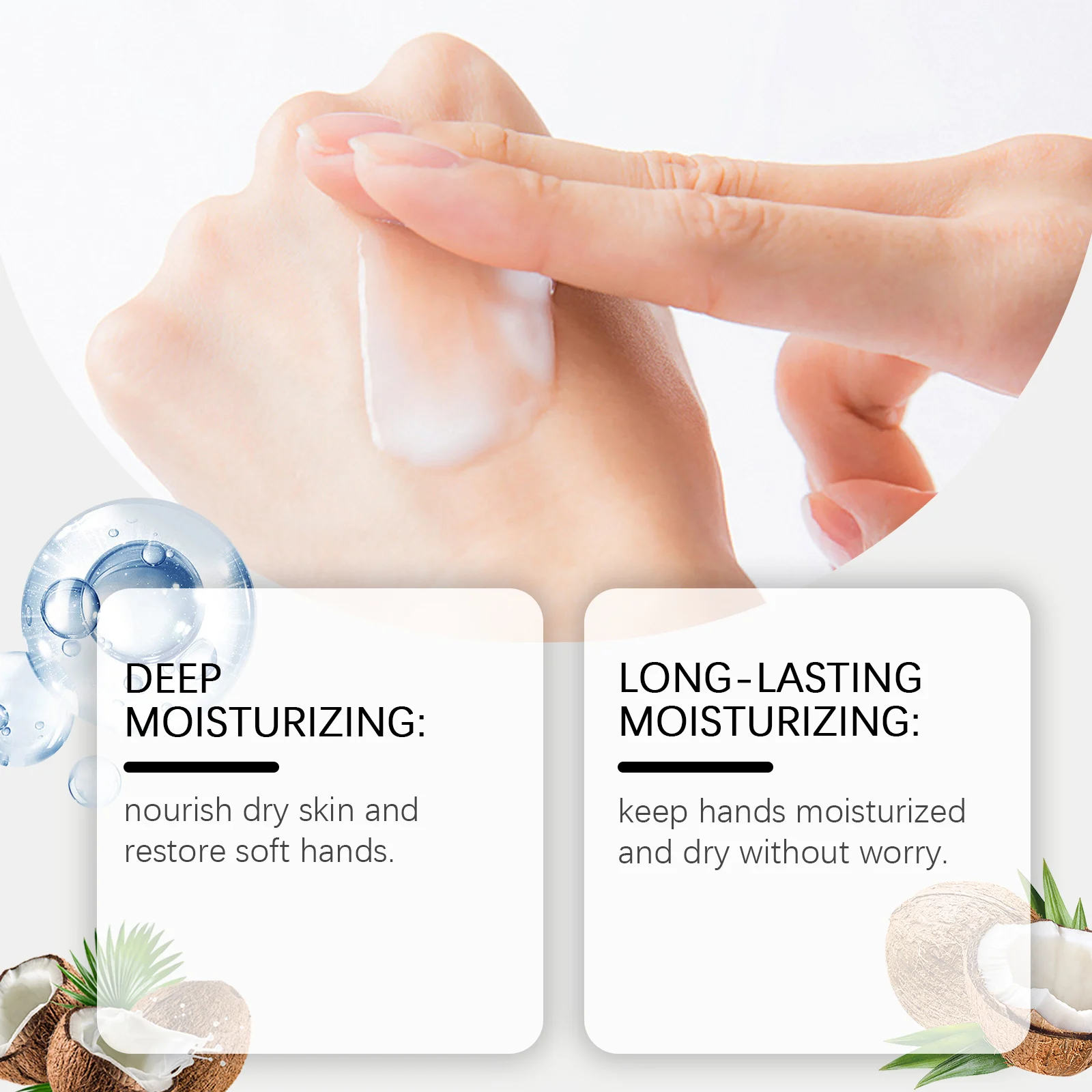 Coconut Moisturizing Hand Cream 80g with Shea Butter & Glycerin for Dry Skin 9 coconut moisturizing hand cream 80g cih m8pm9pgv desc 9