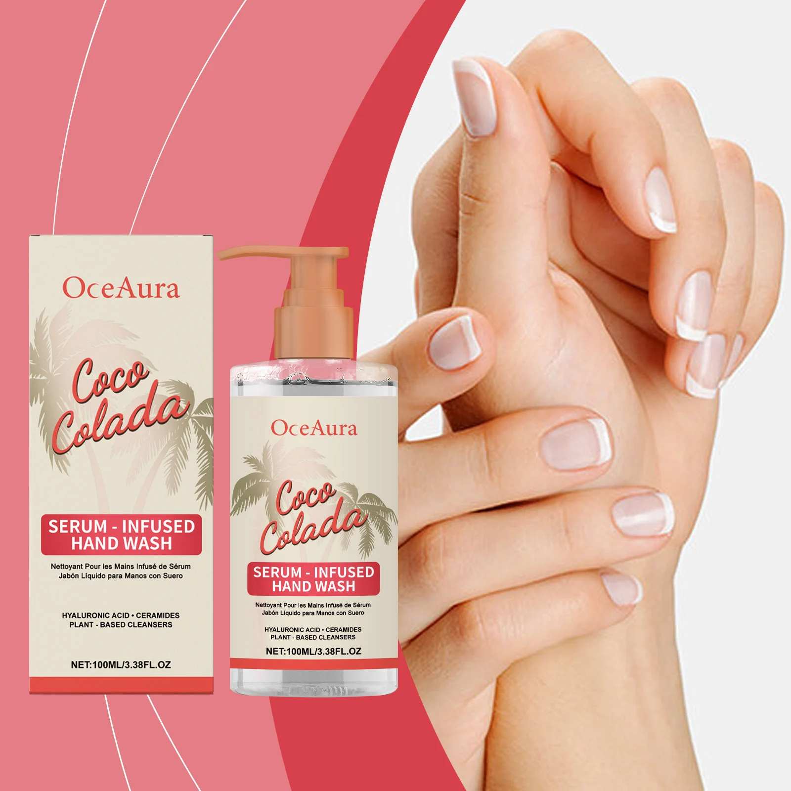 Coconut Moisturizing Hand Wash 100ml with Hyaluronic Acid & Ceramides for Gentle Cleansing and Hydration 2 coconut moisturizing hand wash 100ml cih txk9az88 desc 2