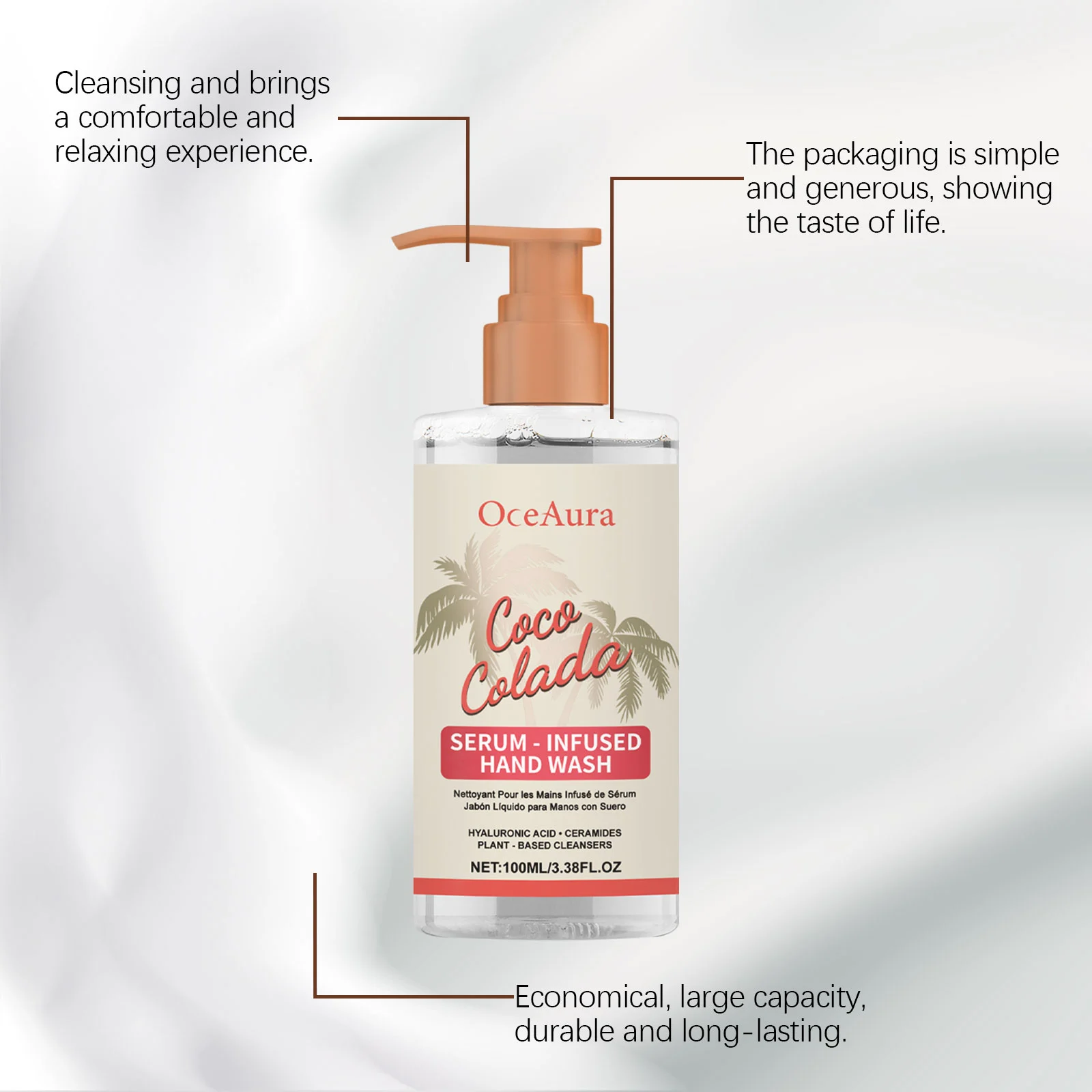 Coconut Moisturizing Hand Wash 100ml with Hyaluronic Acid & Ceramides for Gentle Cleansing and Hydration 6 coconut moisturizing hand wash 100ml cih txk9az88 desc 6
