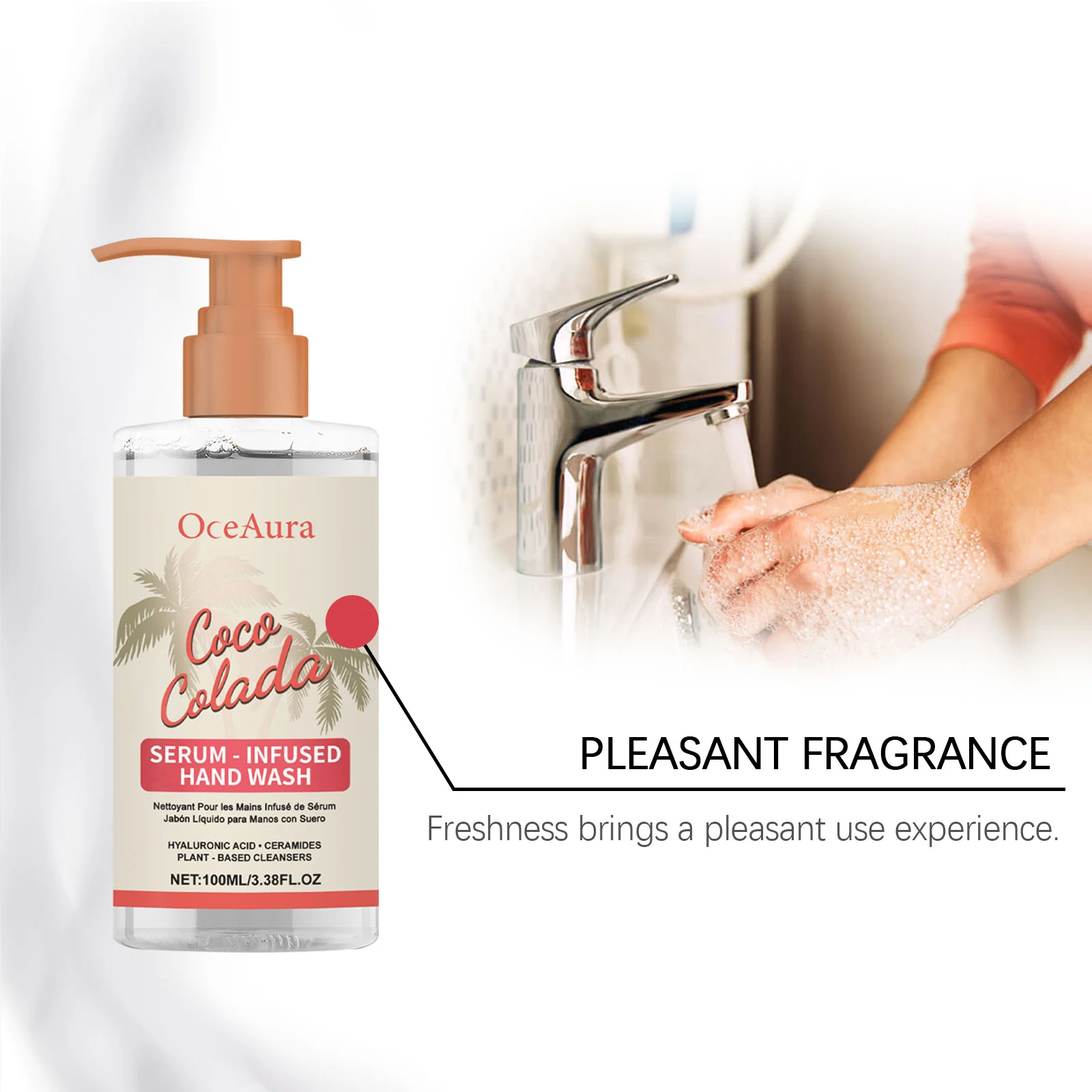 Coconut Moisturizing Hand Wash 100ml with Hyaluronic Acid & Ceramides for Gentle Cleansing and Hydration 7 coconut moisturizing hand wash 100ml cih txk9az88 desc 7