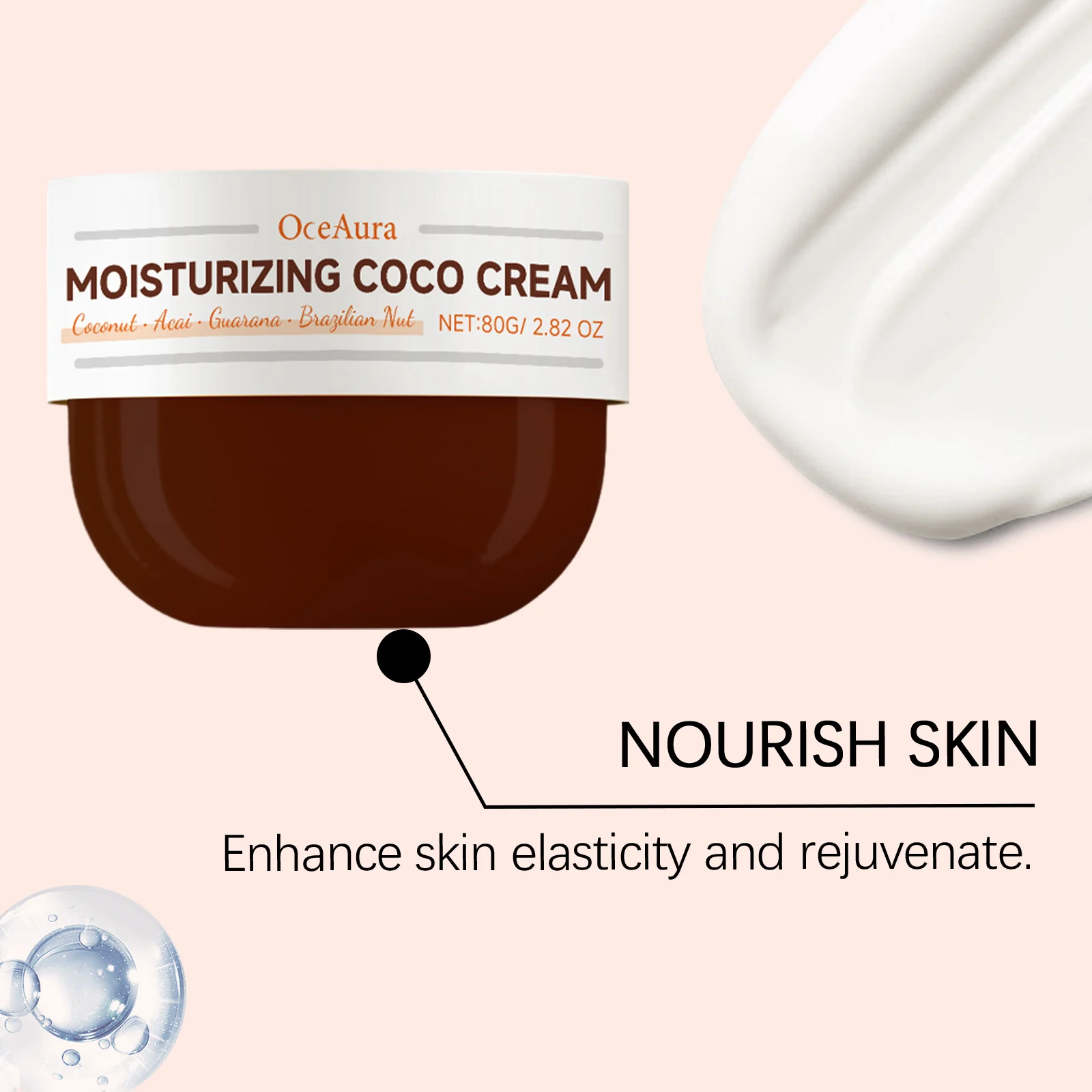 Coconut Oil Body Cream 80g for Deep Moisturizing, Firming Bum, Bust, Belly & Skin 6 coconut oil body cream 80g firming moisturizer cih pgady5sj desc 6
