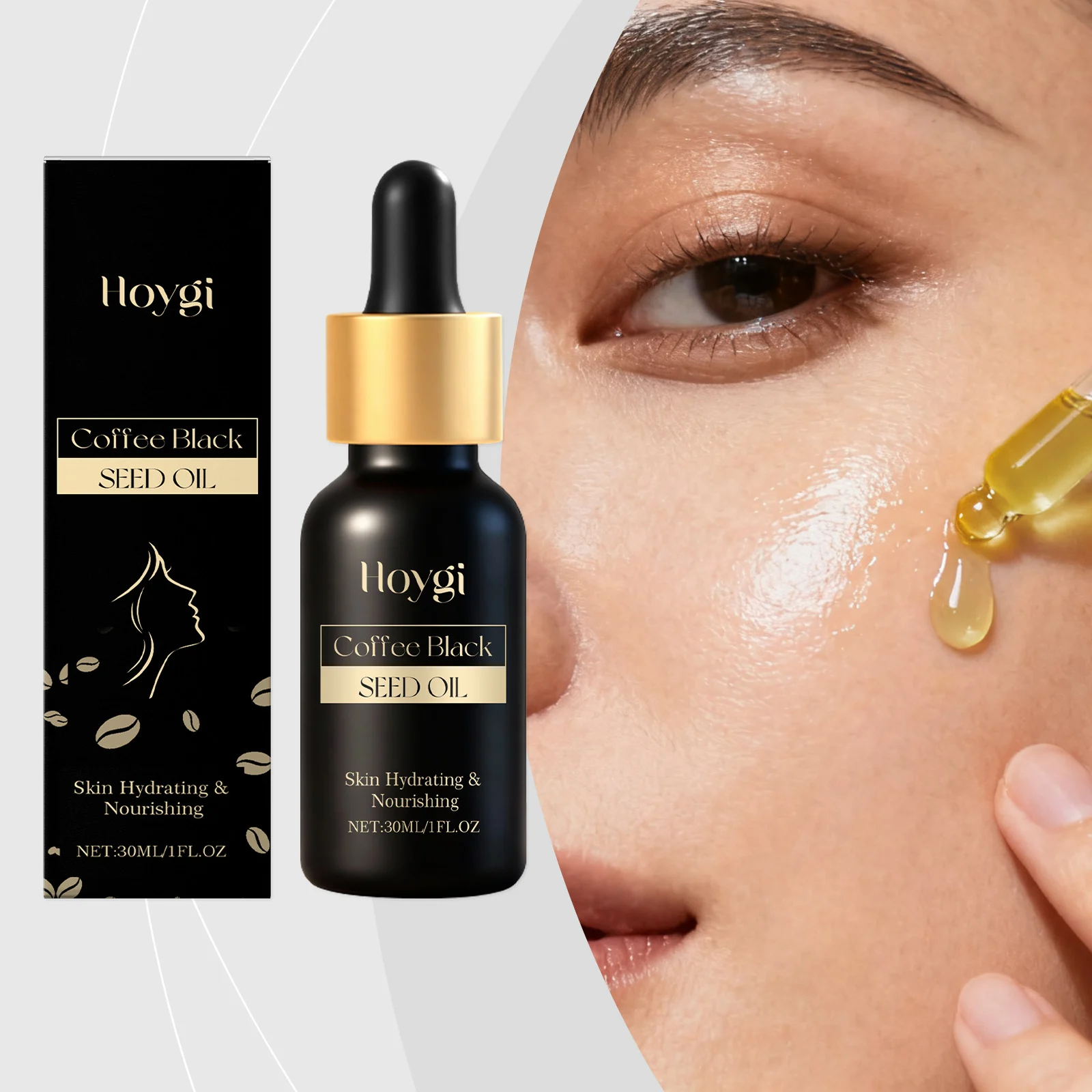 Coffee and Black Seed Oil Facial Serum 30ml for Hydration, Firming, and Daily Nourishment 2 coffee black seed oil facial serum 30ml der 6um6m7jw desc 2