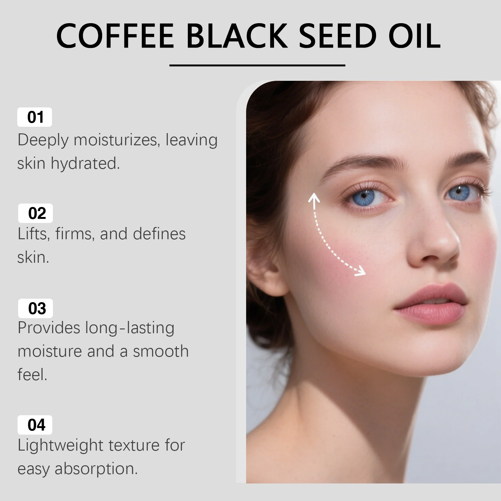 Coffee and Black Seed Oil Facial Serum 30ml for Hydration, Firming, and Daily Nourishment 7 coffee black seed oil facial serum 30ml der 6um6m7jw desc 7