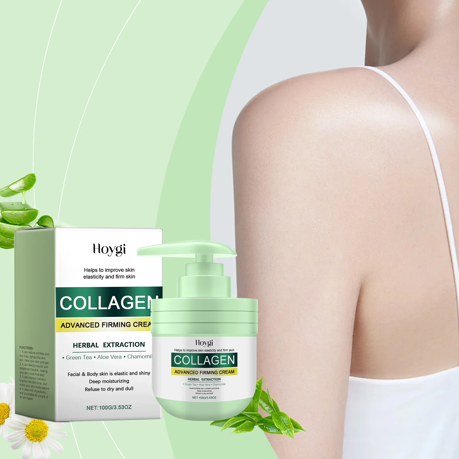 Collagen Body Cream 100g Firming & Moisturizing Cream for All Skin Types 2 collagen body cream 100g firming moisturizing cih d4y2t5ra desc 2