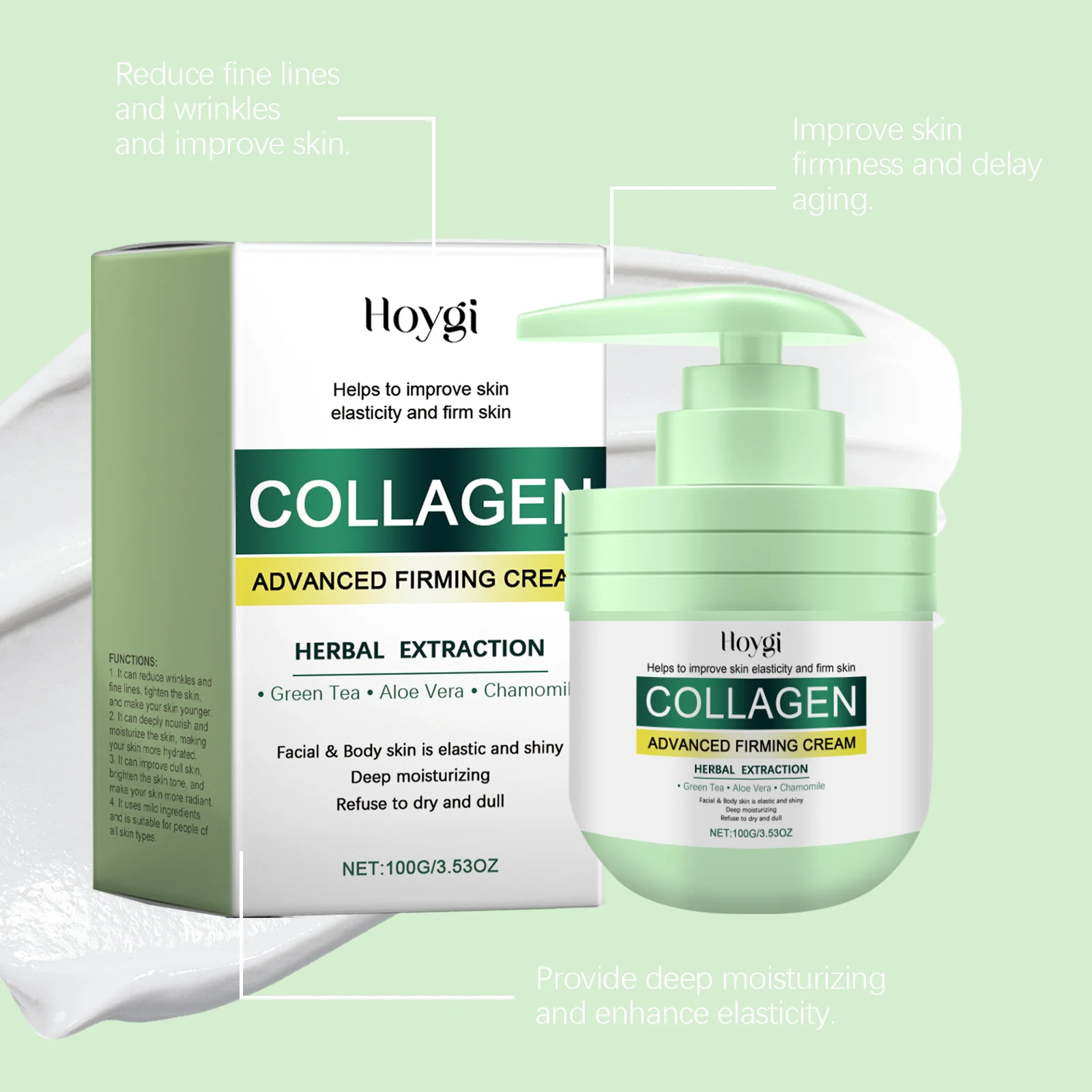 Collagen Body Cream 100g Firming & Moisturizing Cream for All Skin Types 6 collagen body cream 100g firming moisturizing cih d4y2t5ra desc 6