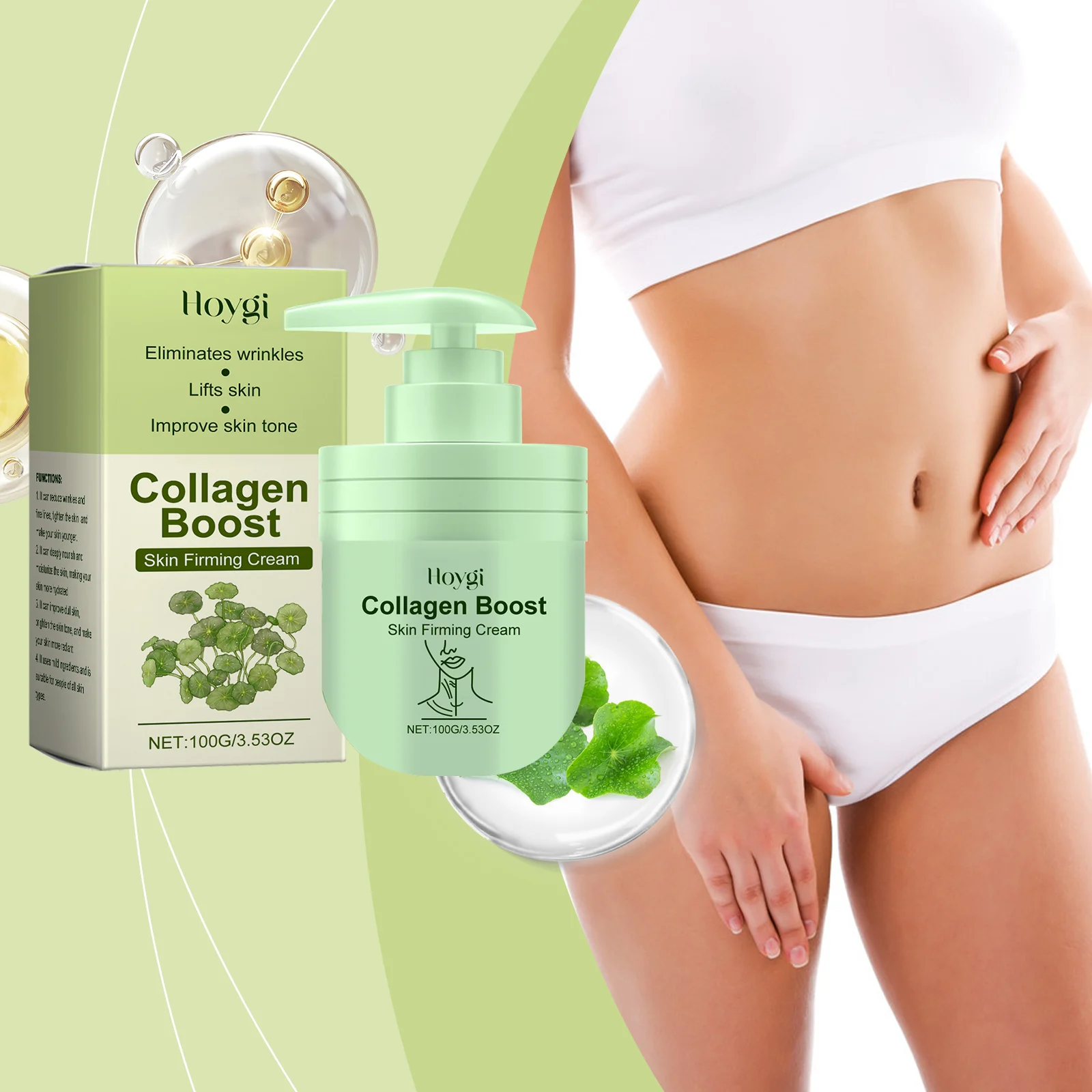 Hoygi Collagen Body Cream - Moisturizing, Firming & Hydrating Skin Care for Smooth Skin 2 collagen body cream cih j2ata2v3 desc 2