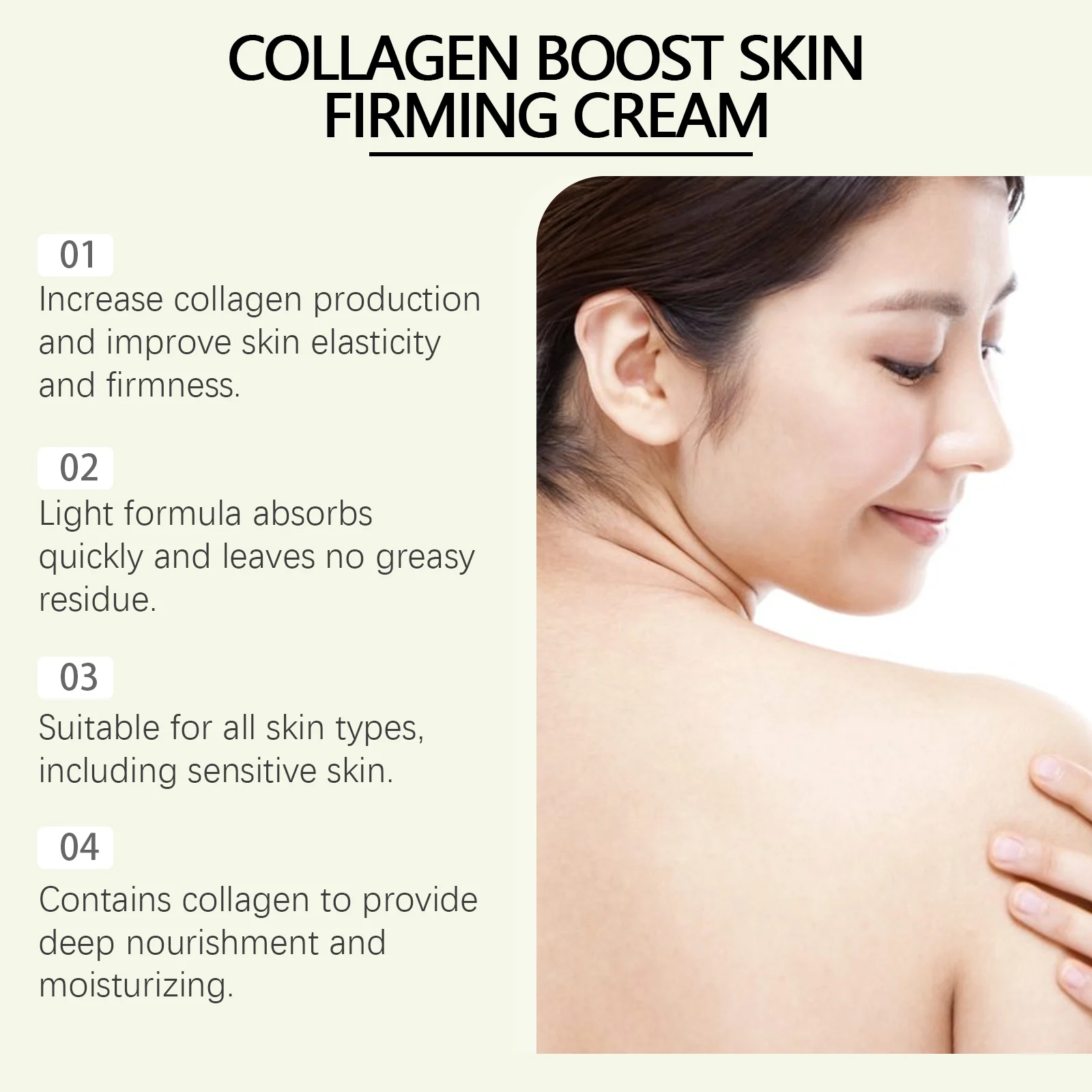 Hoygi Collagen Body Cream - Moisturizing, Firming & Hydrating Skin Care for Smooth Skin 11 collagen body cream cih v7m6ct7q desc 11