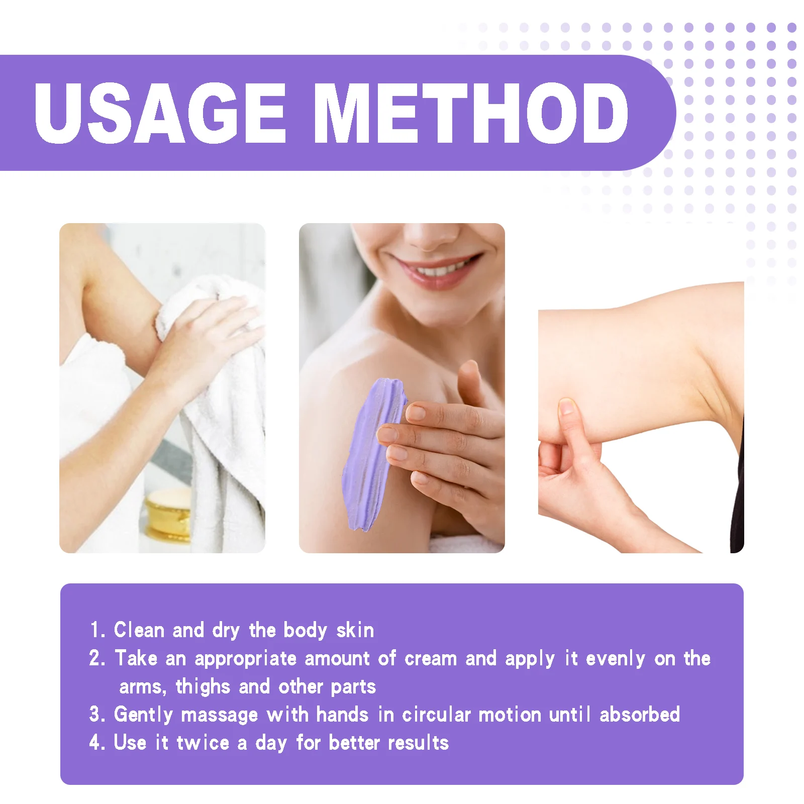 Collagen Body Cream Lift & Firm Anti-Cellulite Moisturizing Skin Tightening 100ml 3 collagen body cream lift firm anti cellulite 100ml cih bkhhb35t desc 3