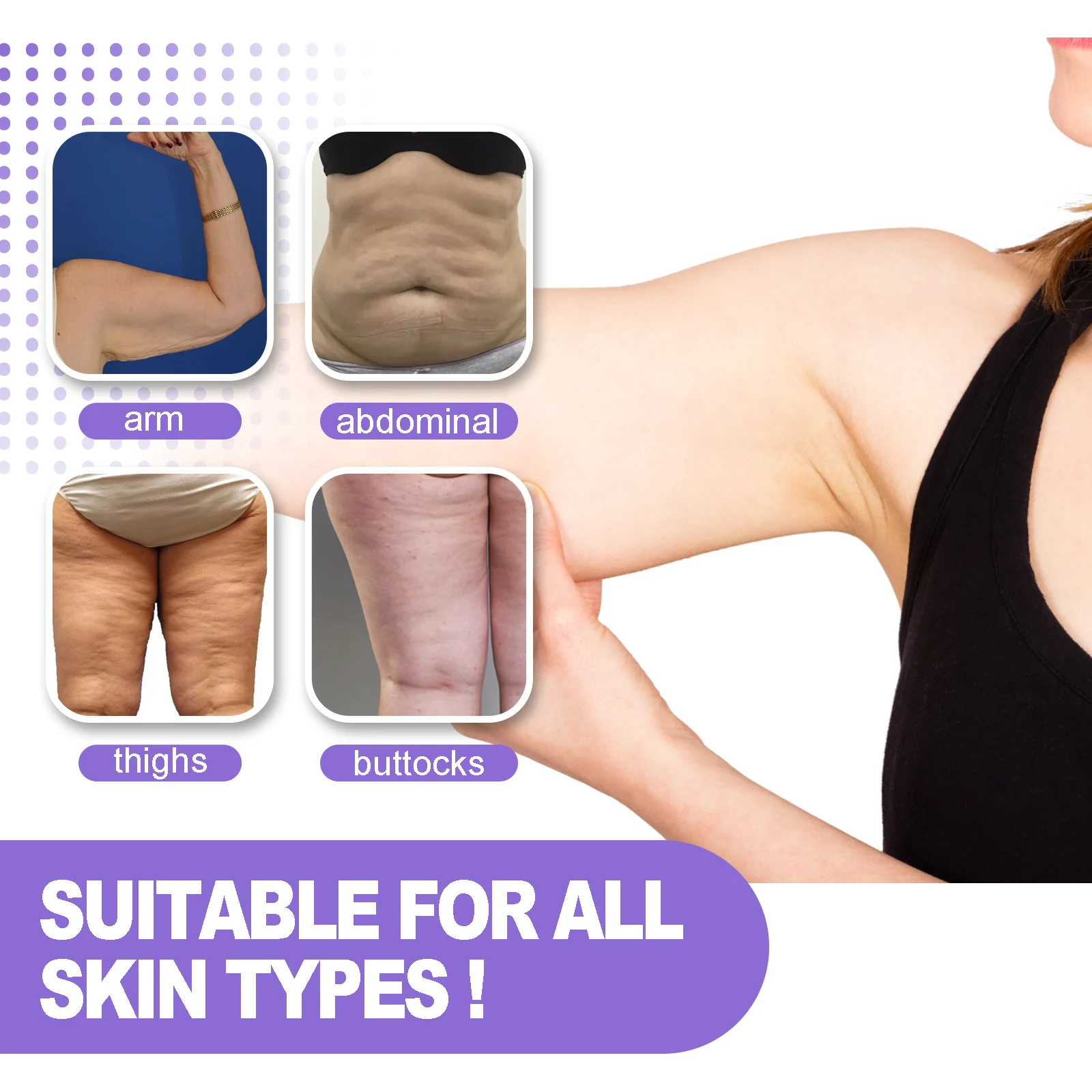 Collagen Body Cream Lift & Firm Anti-Cellulite Moisturizing Skin Tightening 100ml 5 collagen body cream lift firm anti cellulite 100ml cih bkhhb35t desc 5
