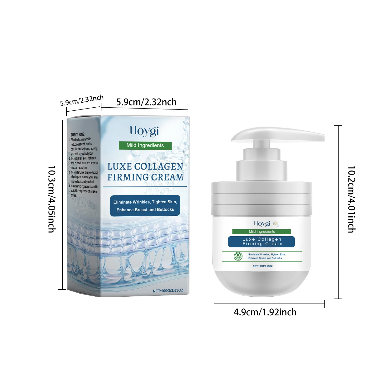 Collagen Firming Body Cream Tighten Skin Lift Breast Buttocks Anti-Wrinkle Moisturizing 100g 1 collagen firming body cream tighten skin lift breast buttocks anti wrinkle moisturizing 100g cih u3gta6j3 desc 1