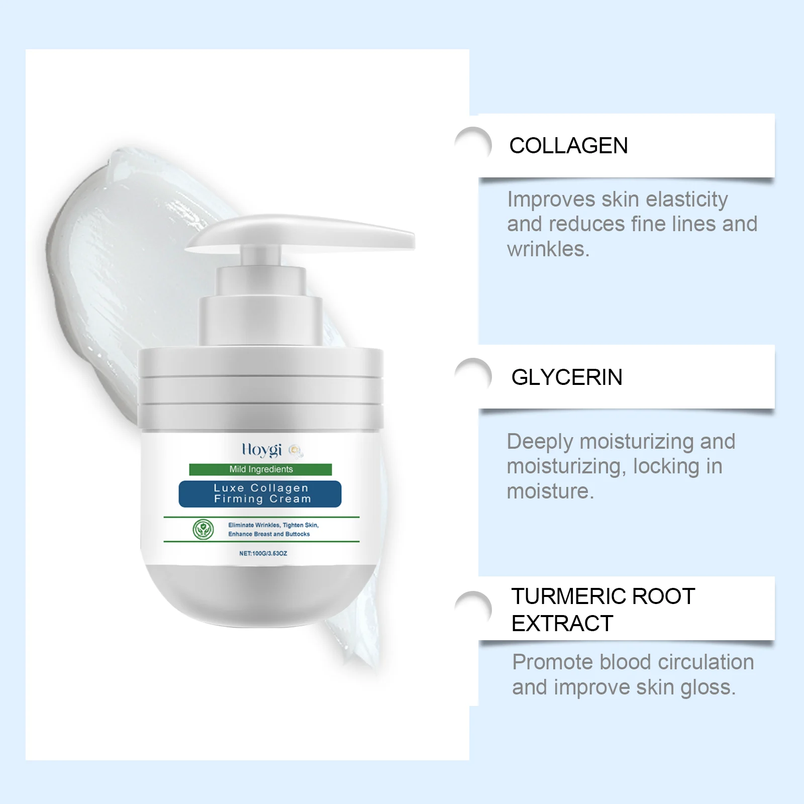Collagen Firming Body Cream Tighten Skin Lift Breast Buttocks Anti-Wrinkle Moisturizing 100g 5 collagen firming body cream tighten skin lift breast buttocks anti wrinkle moisturizing 100g cih u3gta6j3 desc 5