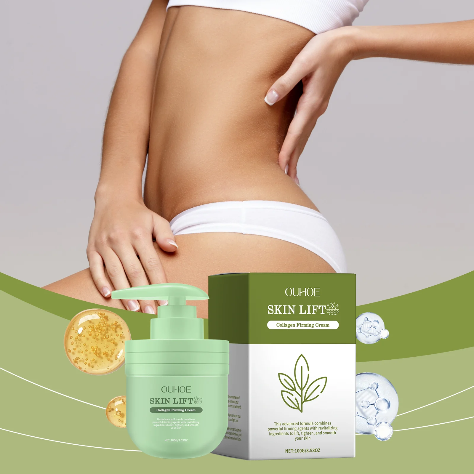 Collagen Firming Cream 100g Deeply Hydrating Anti-Wrinkle Body Moisturizer for Firmer, Brighter Skin 2 collagen firming cream 100g cih emj4wyss desc 2