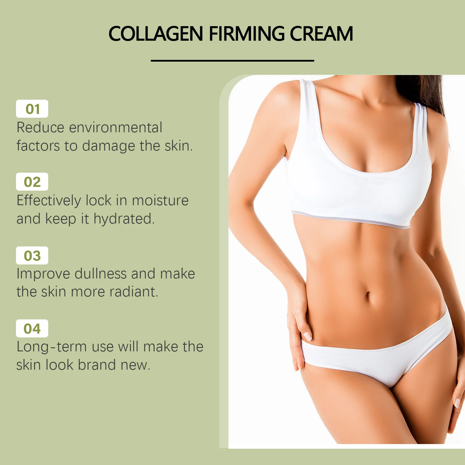 Collagen Firming Cream 100g Deeply Hydrating Anti-Wrinkle Body Moisturizer for Firmer, Brighter Skin 8 collagen firming cream 100g cih emj4wyss desc 8