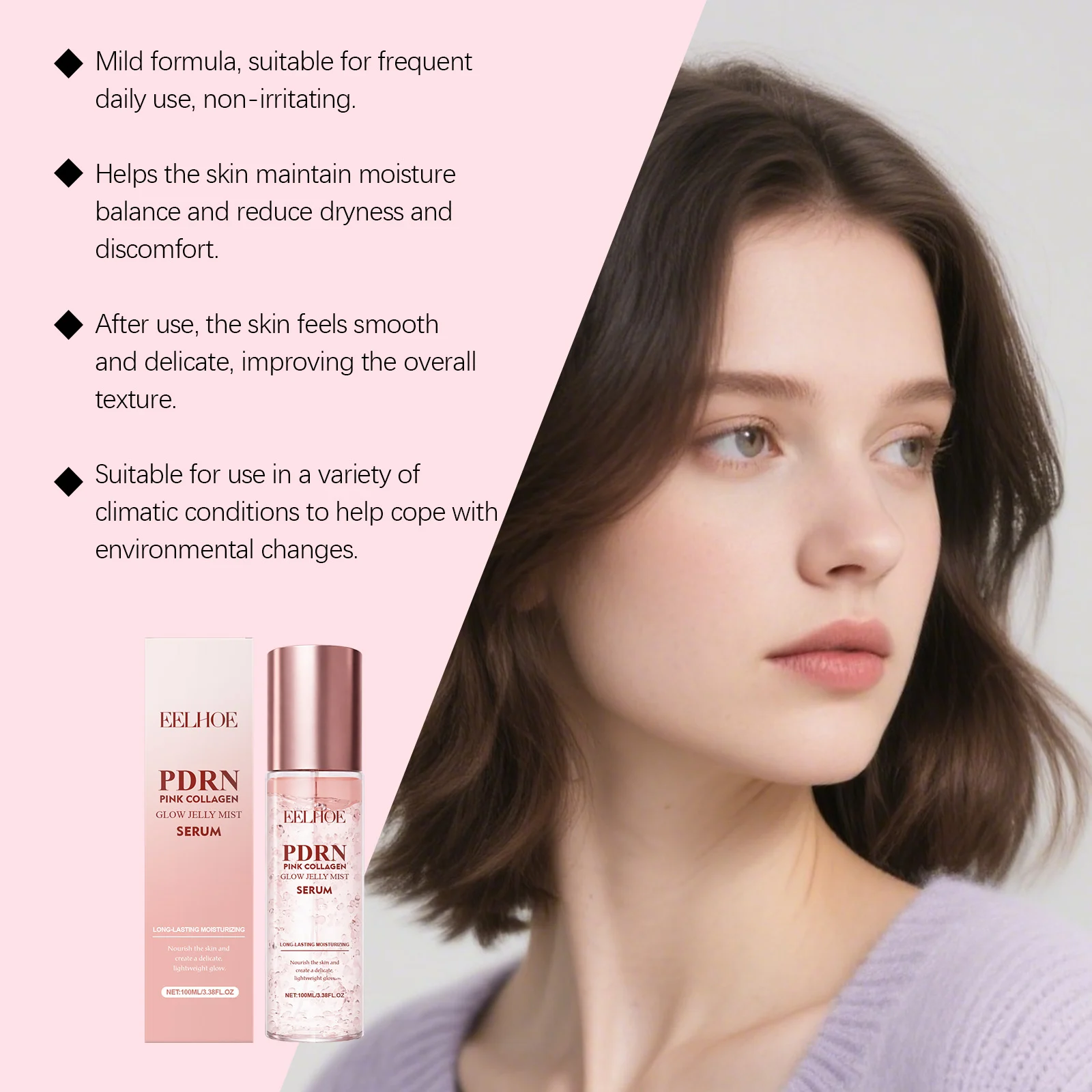 Collagen Glow Jelly Mist Serum 100ml Hydrating Face Spray for Brightening & Smoothness 6 collagen glow jelly mist serum 100ml der z3cnph9h desc 6