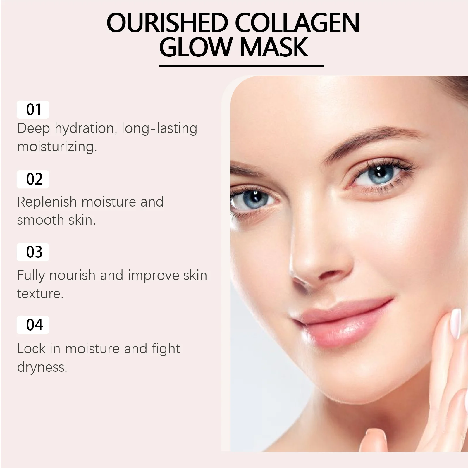 Collagen Hydrating Face Mask Deep Moisturizing Pore Minimizing Firming 4pcs 10 collagen hydrating face mask deep moisturizing 4pcs cih pzd9mzmf desc 10
