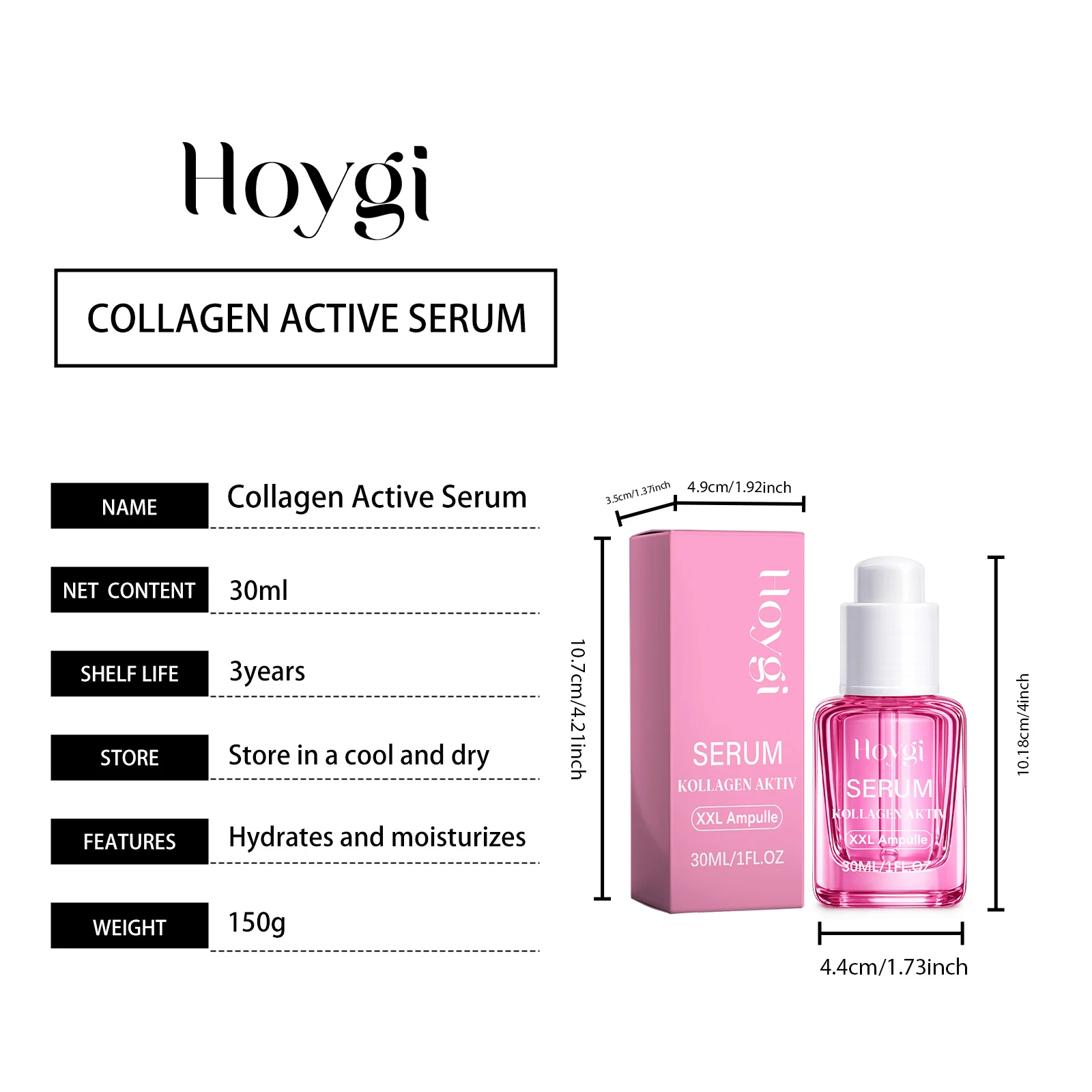 Collagen Moisturizing Serum 30ml for Deep Hydration & Plumping Skin 2 collagen moisturizing serum 30ml cih v85zjb56 desc 2