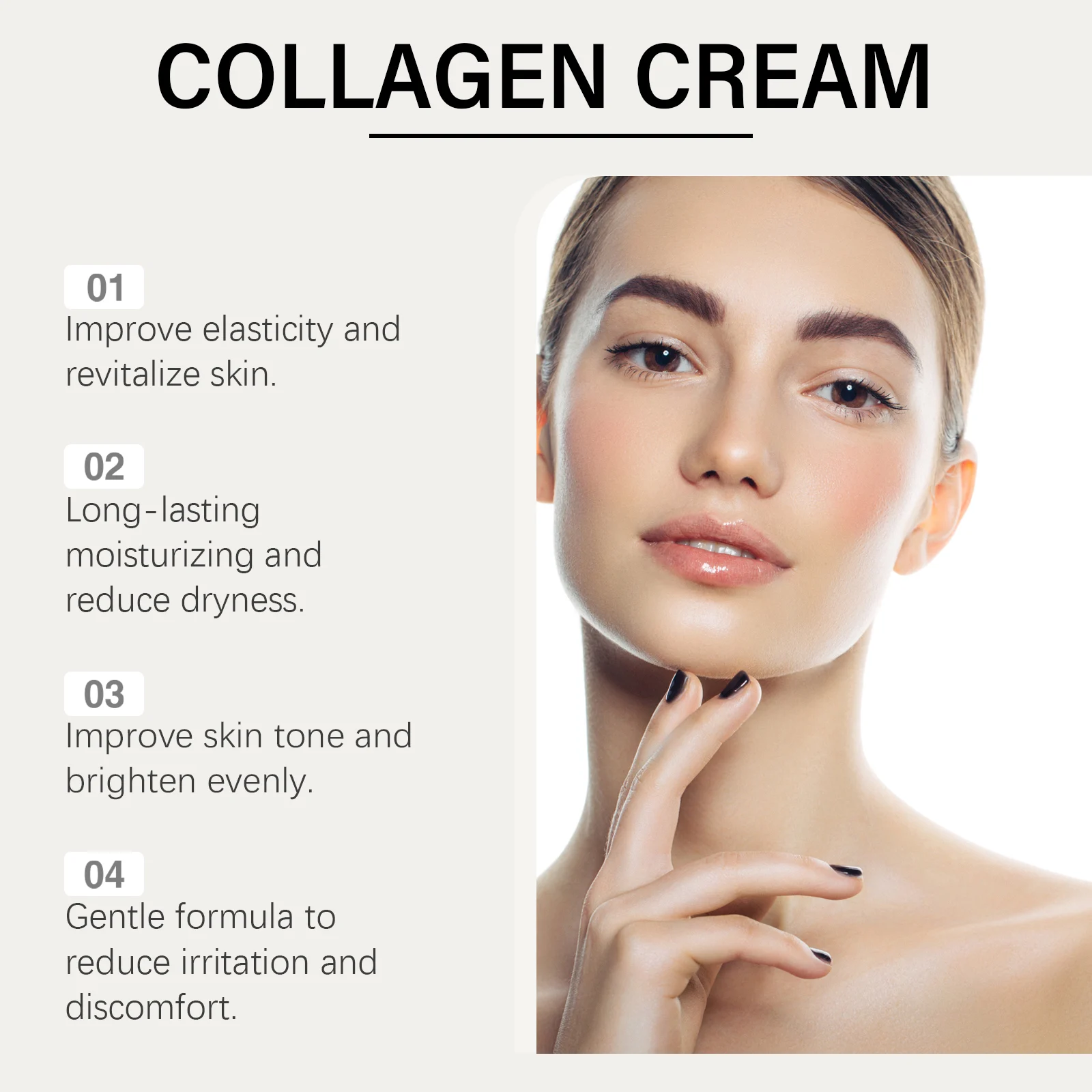 Collagen Repair Face Cream 50g for Deep Nourishing, Moisturizing, and Skin Tightening 8 collagen repair face cream 50g cih hdnrt2xn desc 8