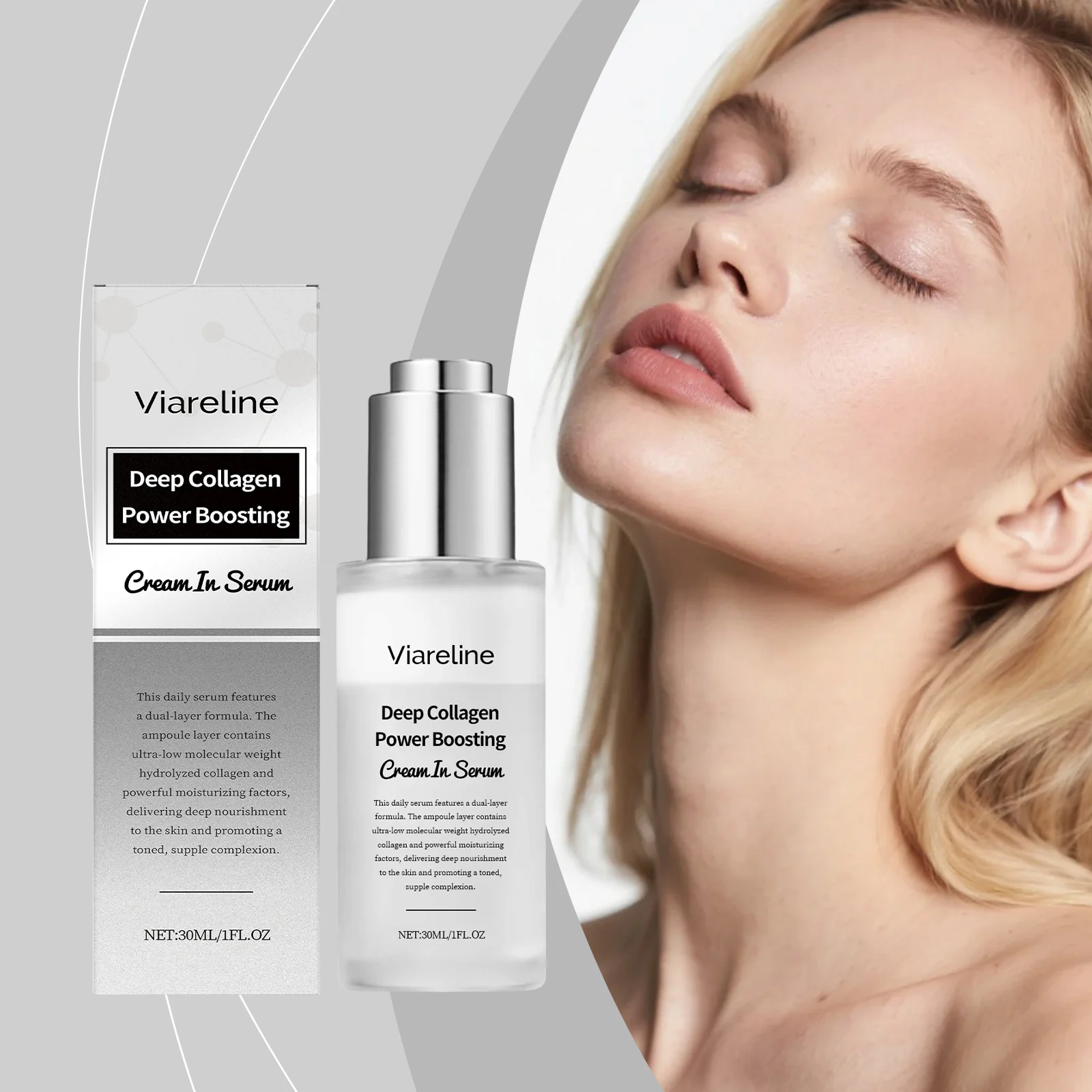 Collagen Serum 30ml Deeply Moisturizing Face Treatment for Firmer Skin 2 collagen serum 30ml deep moisturizing face treatment cih j9jtqhaq desc 2