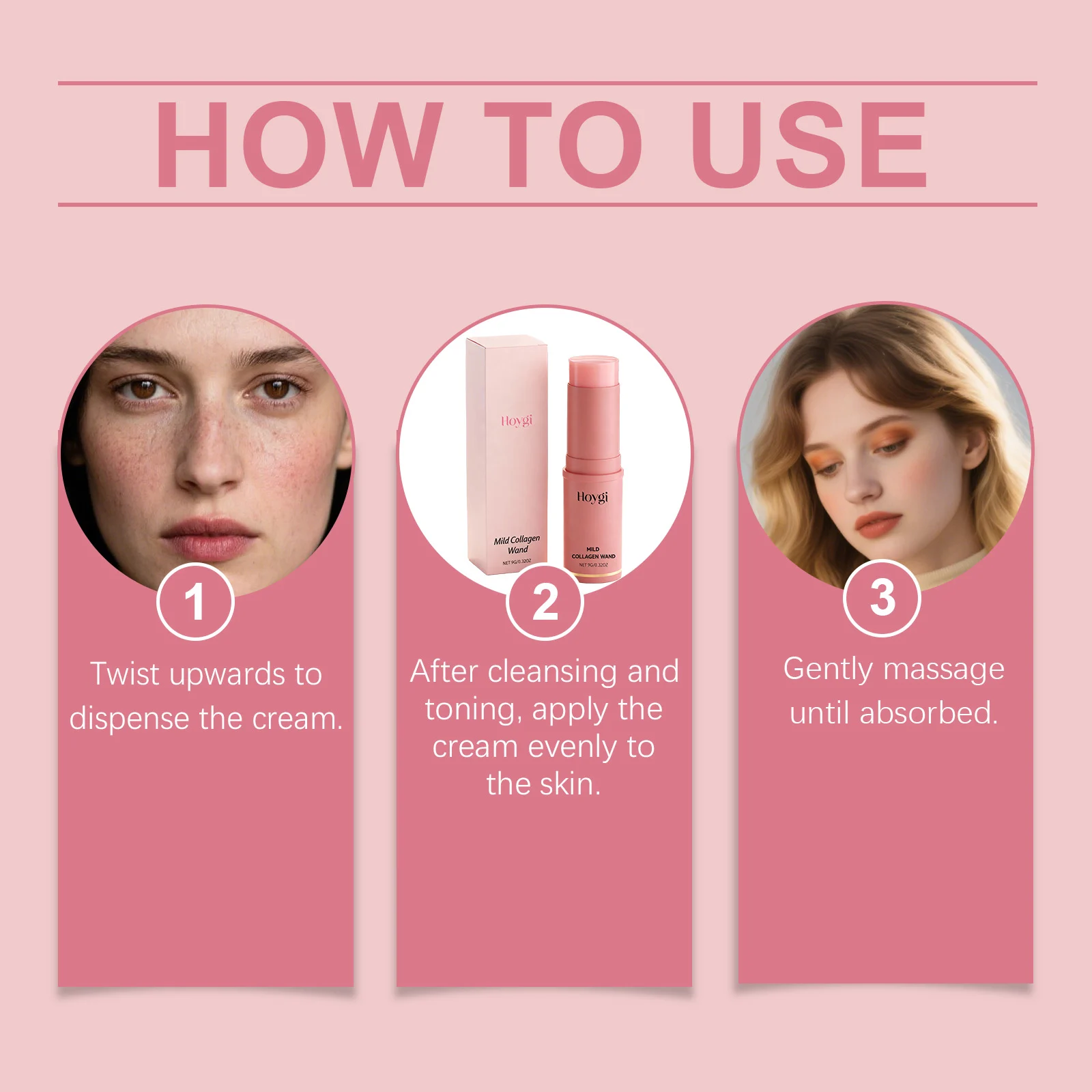Collagen Skincare Stick 9g Portable Moisturizing & Firming Face Cream for Daily Use 4 collagen skincare stick moisturizing firming face cream 9g der 6pvz6szc desc 4