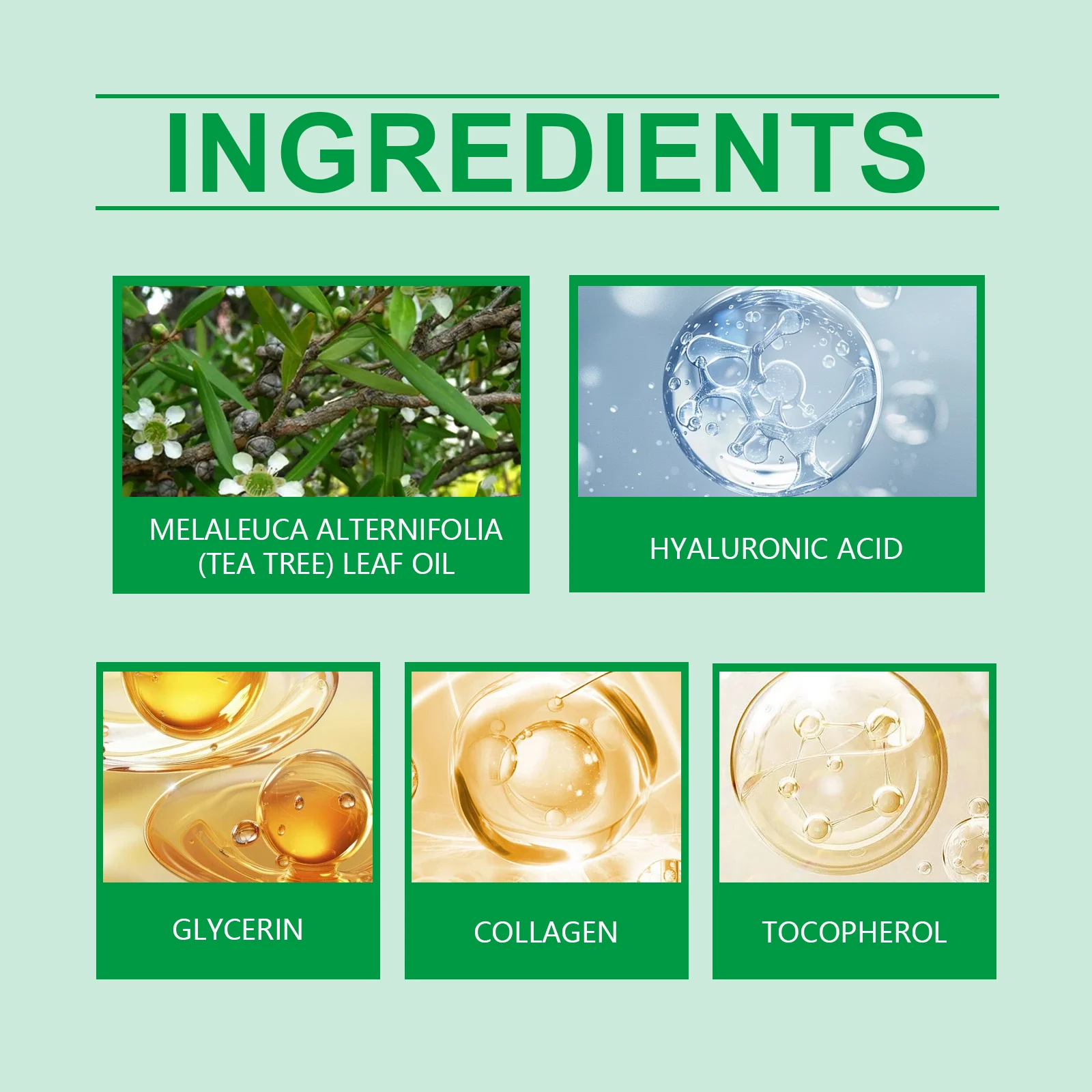 Hoygi Deep Collagen Tea Tree Soothing Hydrogel Mask for Face Moisturizing and Calming 3 collagen soothing mask sheet deep hydration firming cih 8ckezpzs desc 3