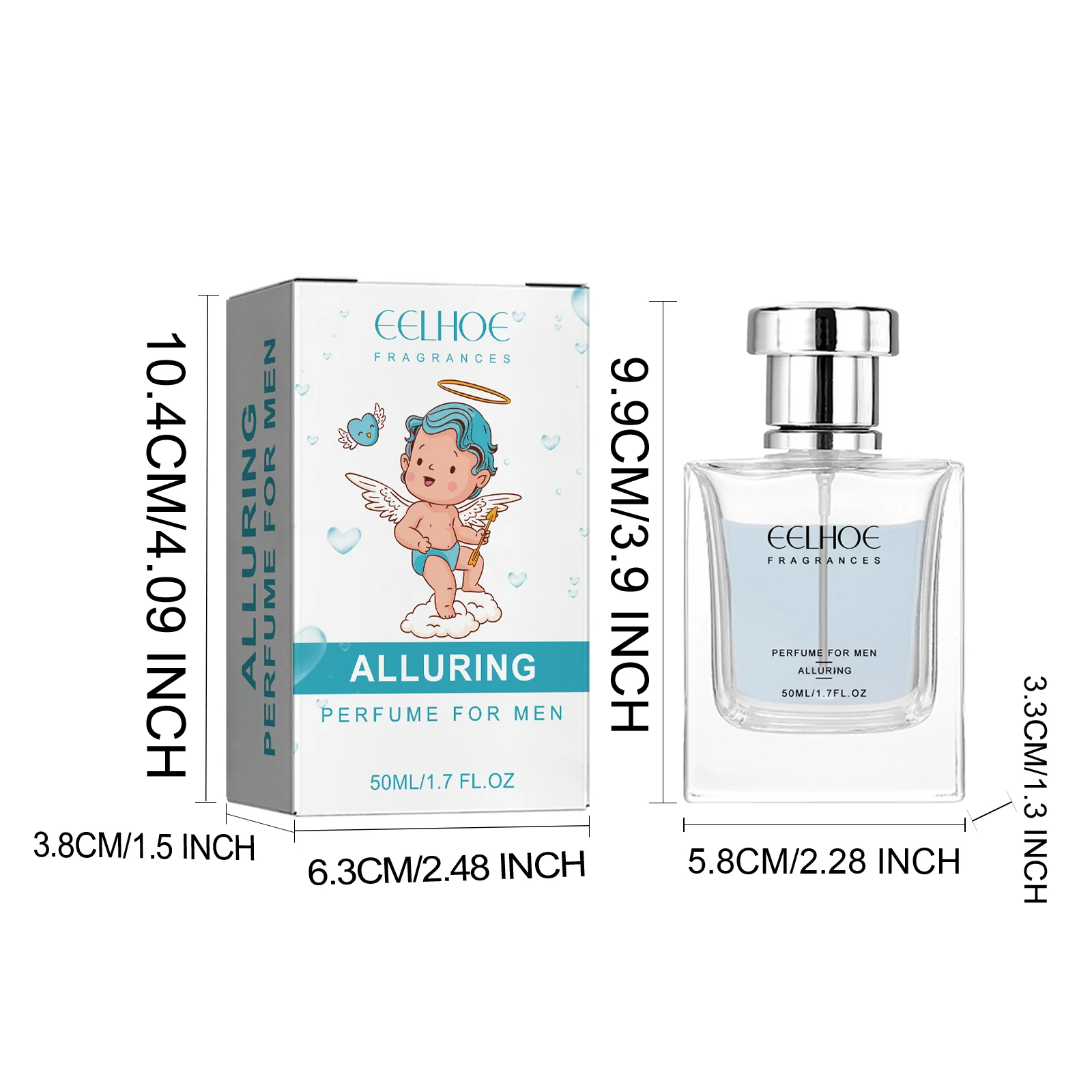 Cupid Message Perfume 50ml Long-Lasting Fresh Scent Natural Fragrance for Wrists & Neck 1 cupid message perfume 50ml cih 6zjwxu37 desc 1