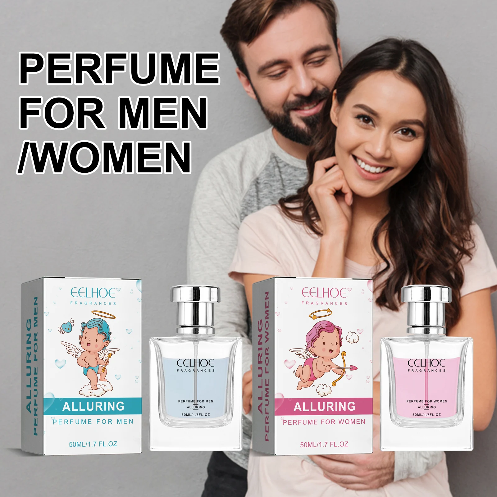 Cupid Message Perfume 50ml Long-Lasting Fresh Scent Natural Fragrance for Wrists & Neck 2 cupid message perfume 50ml cih 6zjwxu37 desc 2