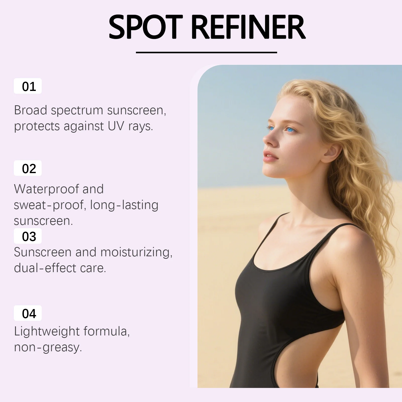 Hoygi SPOT REFINER CORRECTOR SPF 50 Daily Sun Protection Face Cream with Niacinamide & Hyaluronic Acid 6 daily face sunscreen spot corrector der 4cpnnymx desc 6