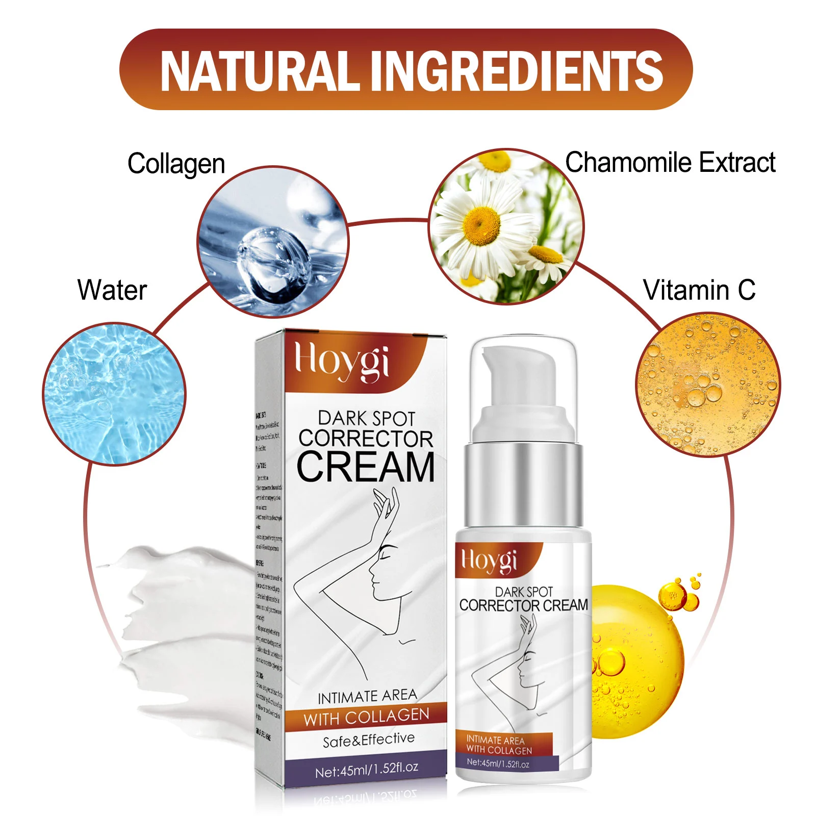 Hoygi Dark Spot Corrector Cream for Body Whitening and Moisturizing 3 dark spot corrector body cream cih 4vadgece desc 3