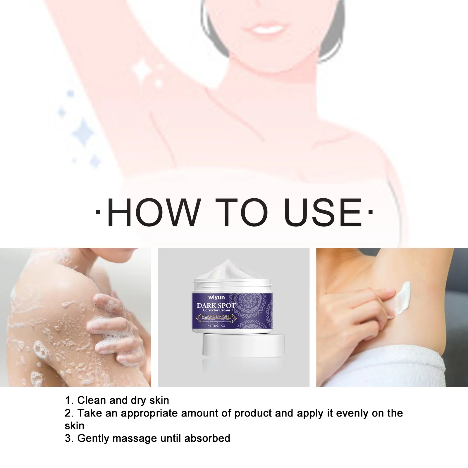 Dark Spot Corrector Cream 30g Brightens Skin Tone & Fades Hyperpigmentation 4 dark spot corrector cream 30g cih shmaeazy desc 4