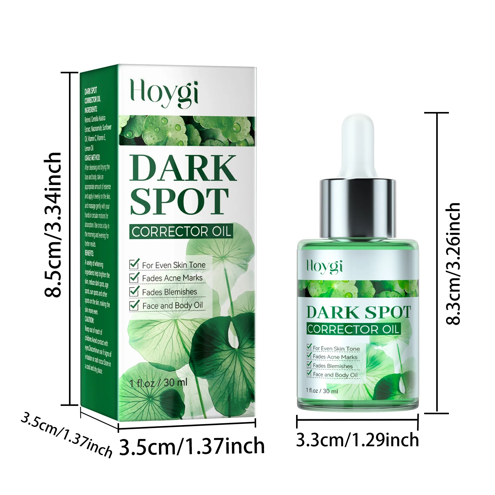 Hoygi Dark Spot Corrector Serum - Fades Spots, Brightens & Evens Skin Tone 1 dark spot corrector serum cih jetqf6qy desc 1