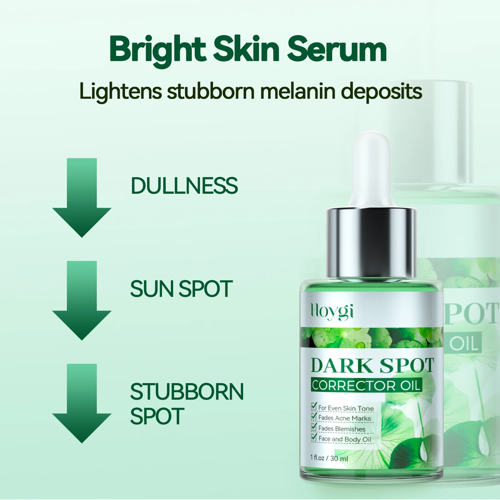 Hoygi Dark Spot Corrector Serum - Fades Spots, Brightens & Evens Skin Tone 8 dark spot corrector serum cih jetqf6qy desc 8
