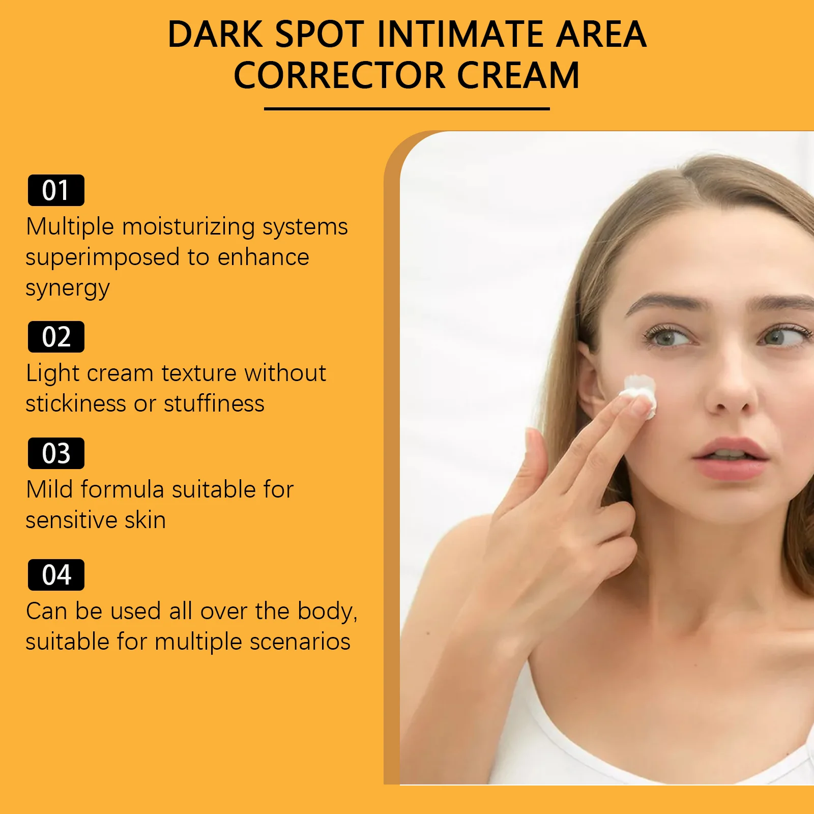 Dark Spot Corrector Cream 60g for Intimate Areas & All Over Body with Niacinamide & Arbutin 5 dark spot intimate area corrector cream 60g cih rmureae6 desc 5