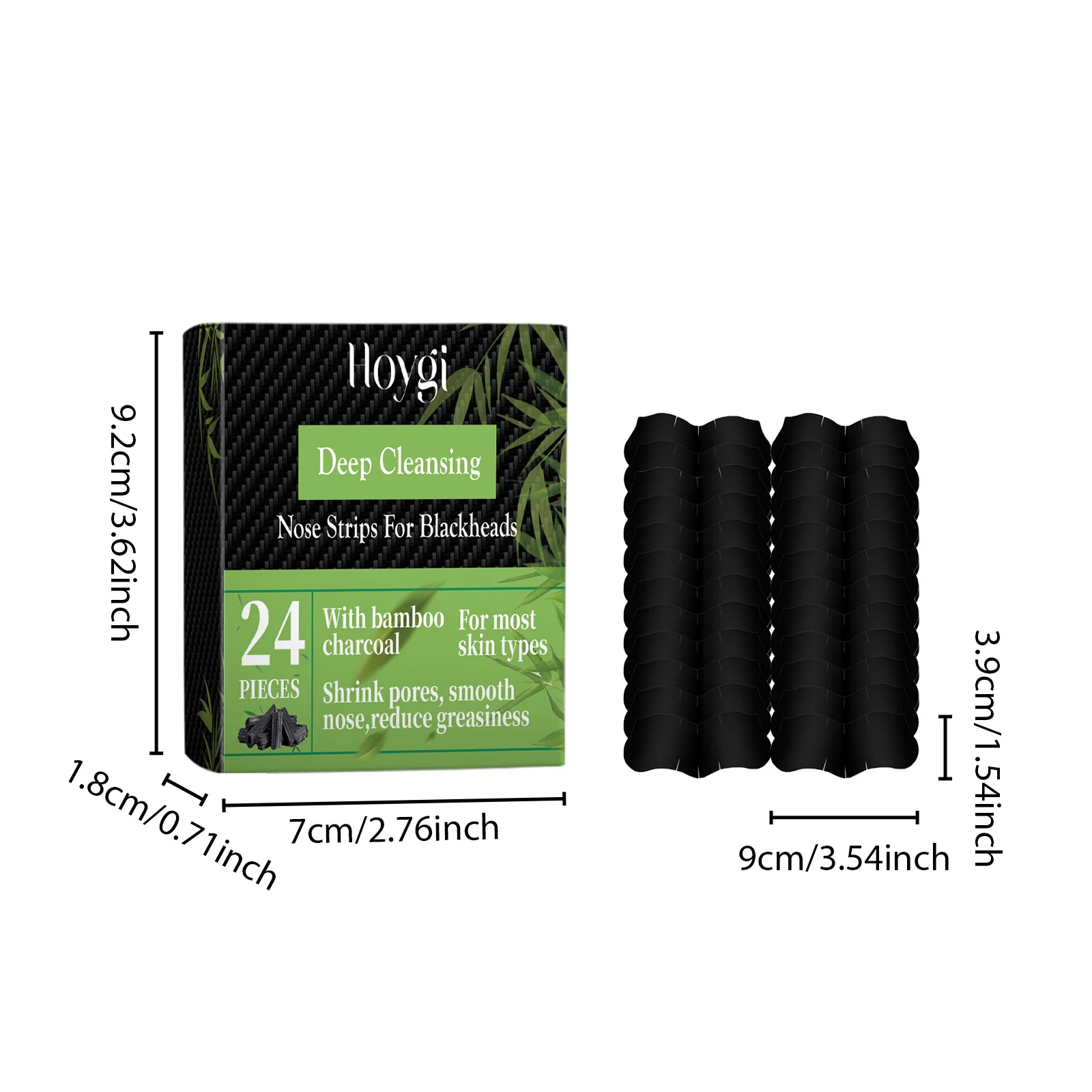 Hoygi Deep Cleansing Nose Strips For Blackheads With Bamboo Charcoal 1 deep cleansing nose strips cih c44pmbk6 desc 1