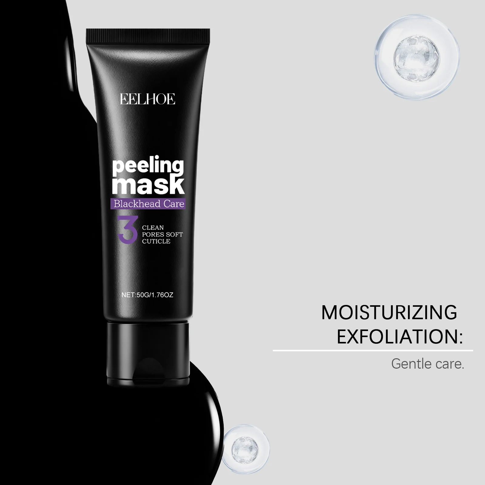 Deep Cleansing Peel-Off Mask with Hydrolyzed Collagen & Bamboo Charcoal for Clear Pores - 50g 7 deep cleansing peel off mask hydrolyzed collagen bamboo charcoal 50g der h83ahgp3 desc 7
