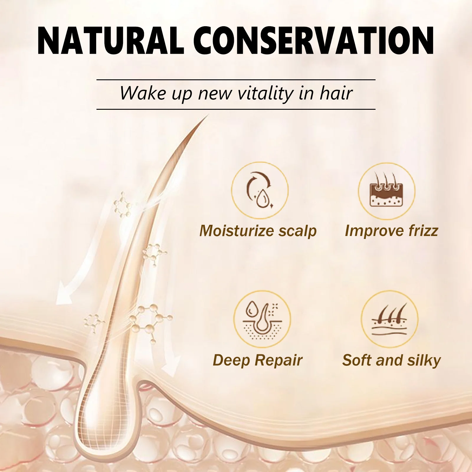 Deep Conditioner Hair Mask 60ml for Damaged Hair Repair, Heat Styling Recovery and Split Ends 8 deep conditioner hair mask 60ml cih e899ry2a desc 8