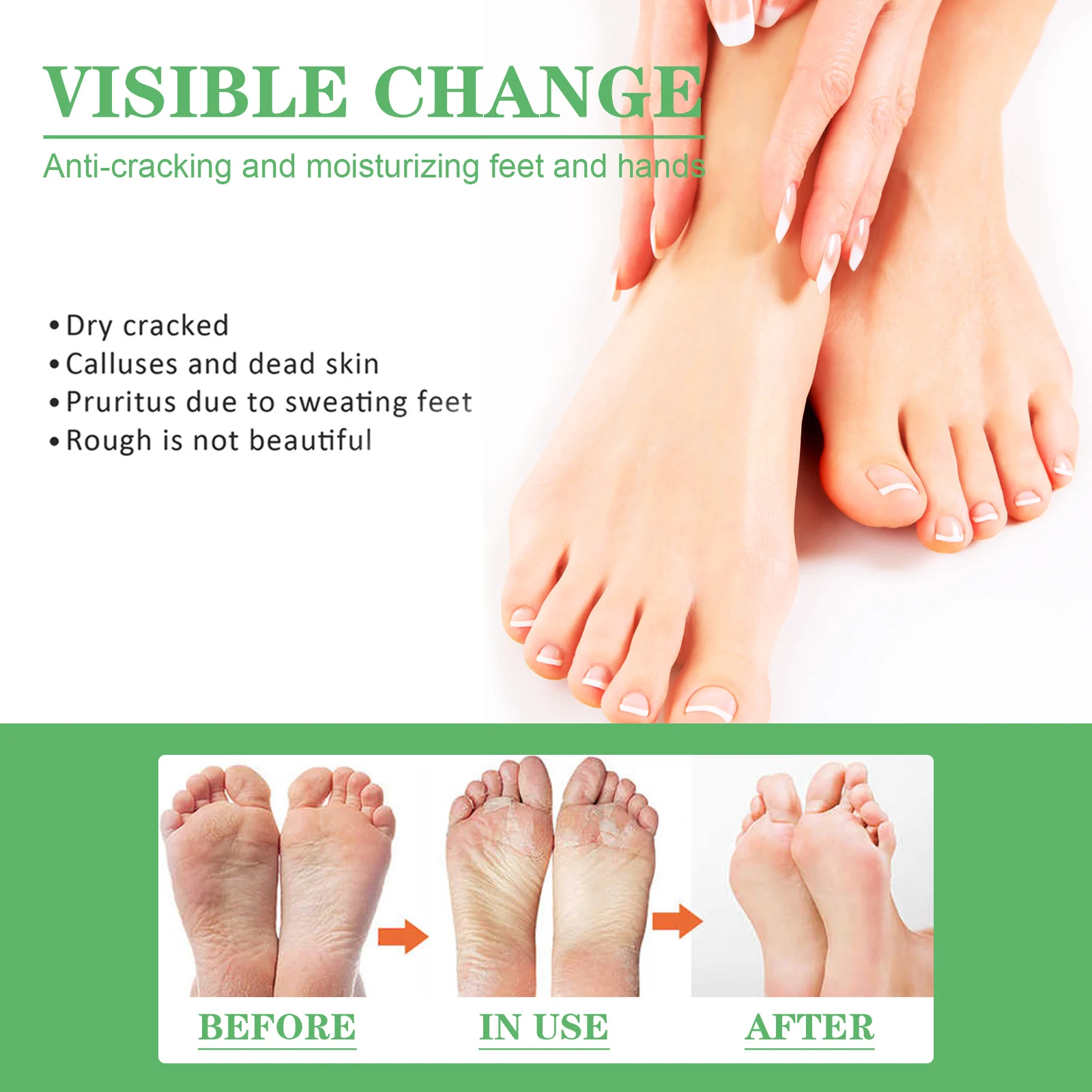 Dry Crack Protection Hand Foot Cream 30g Avocado Moisturizing Repair Balm for Chapped Skin 7 dry crack protection hand foot cream 30g avocado cih 3v5w7frv desc 7