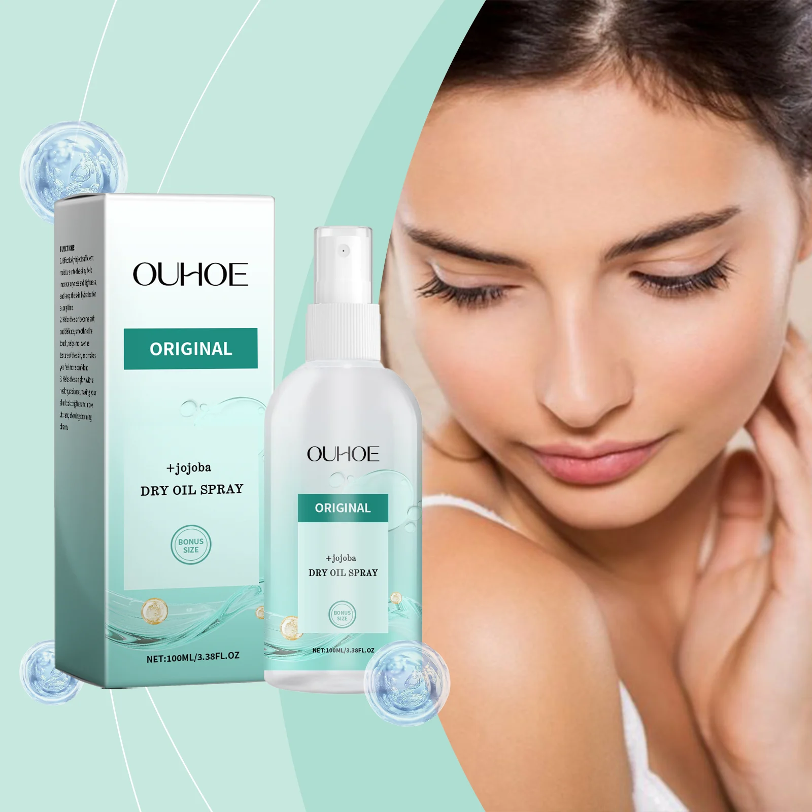 Dry Oil Spray for Body Moisturizing and Hydration 100ml with Lavender & Jojoba 2 dry oil spray body moisturizer 100ml cih jsek84d5 desc 2