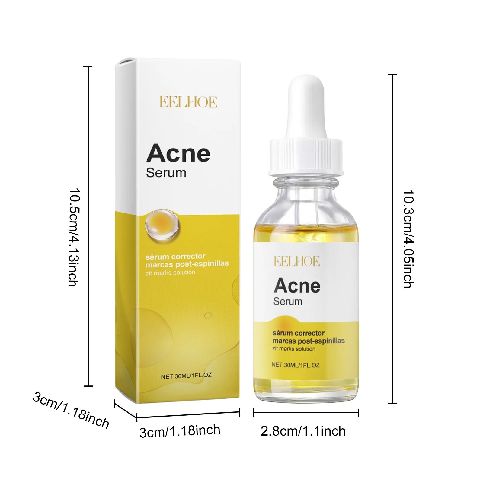 Acne Serum for Face 30ml - Repair Acne Marks, Control Oil, & Clear Skin 1 eelhoe acne serum 30ml cih k3ggm77t desc 1