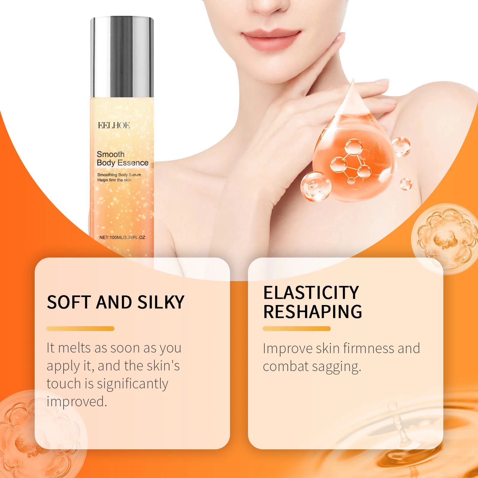 Body Smoothing Essence 100ml Nourishing Hydrating Serum for Firmer Glowing Skin 15 eelhoe body smoothing essence 100ml cih d6y4ggeg desc 6