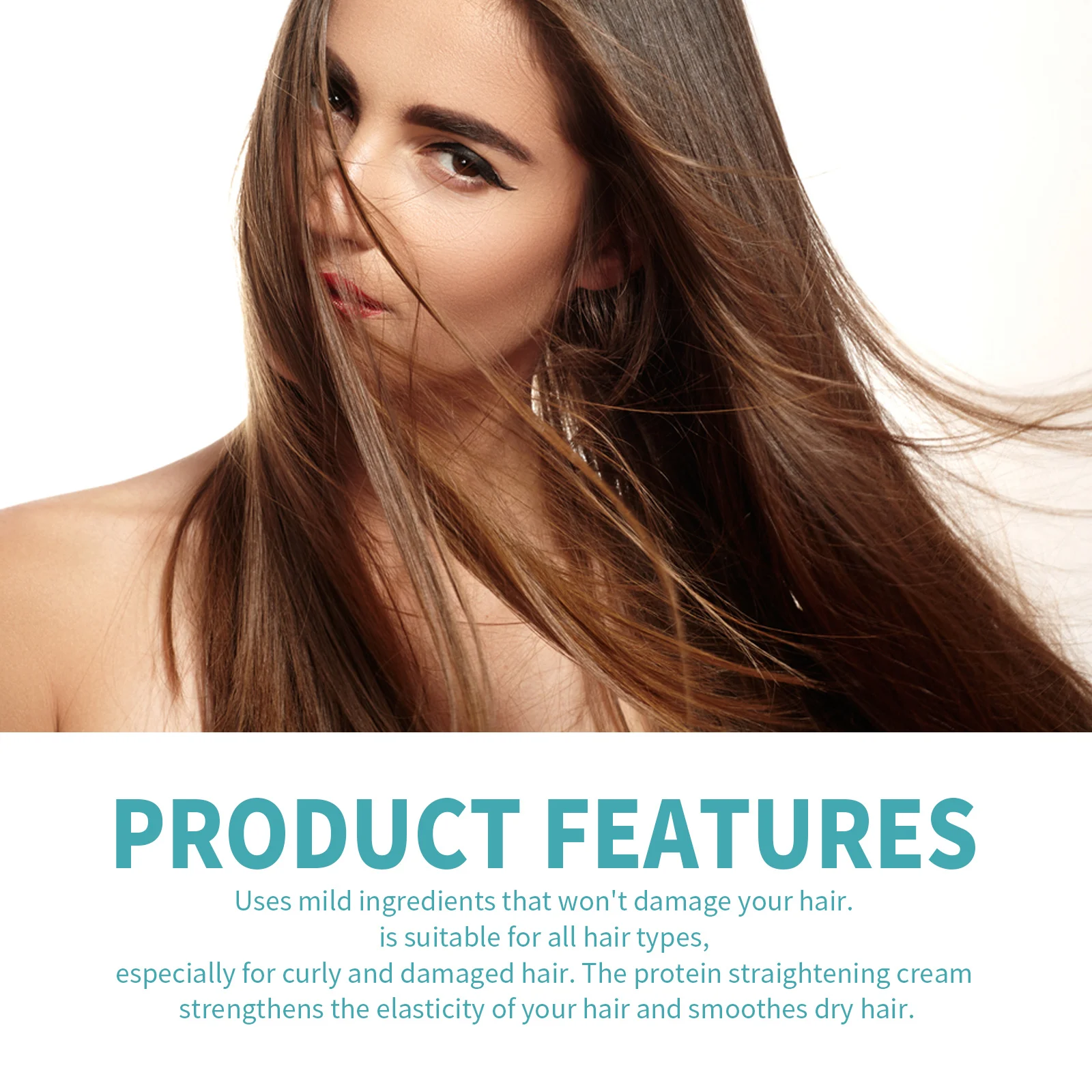 Collagen Hair Straightening Cream 100g - Repair Damaged Hair, Smooth Frizz & Split Ends Without Heat 7 eelhoe collagen hair straightening cream 100g cih 9q6dwjt7 desc 7